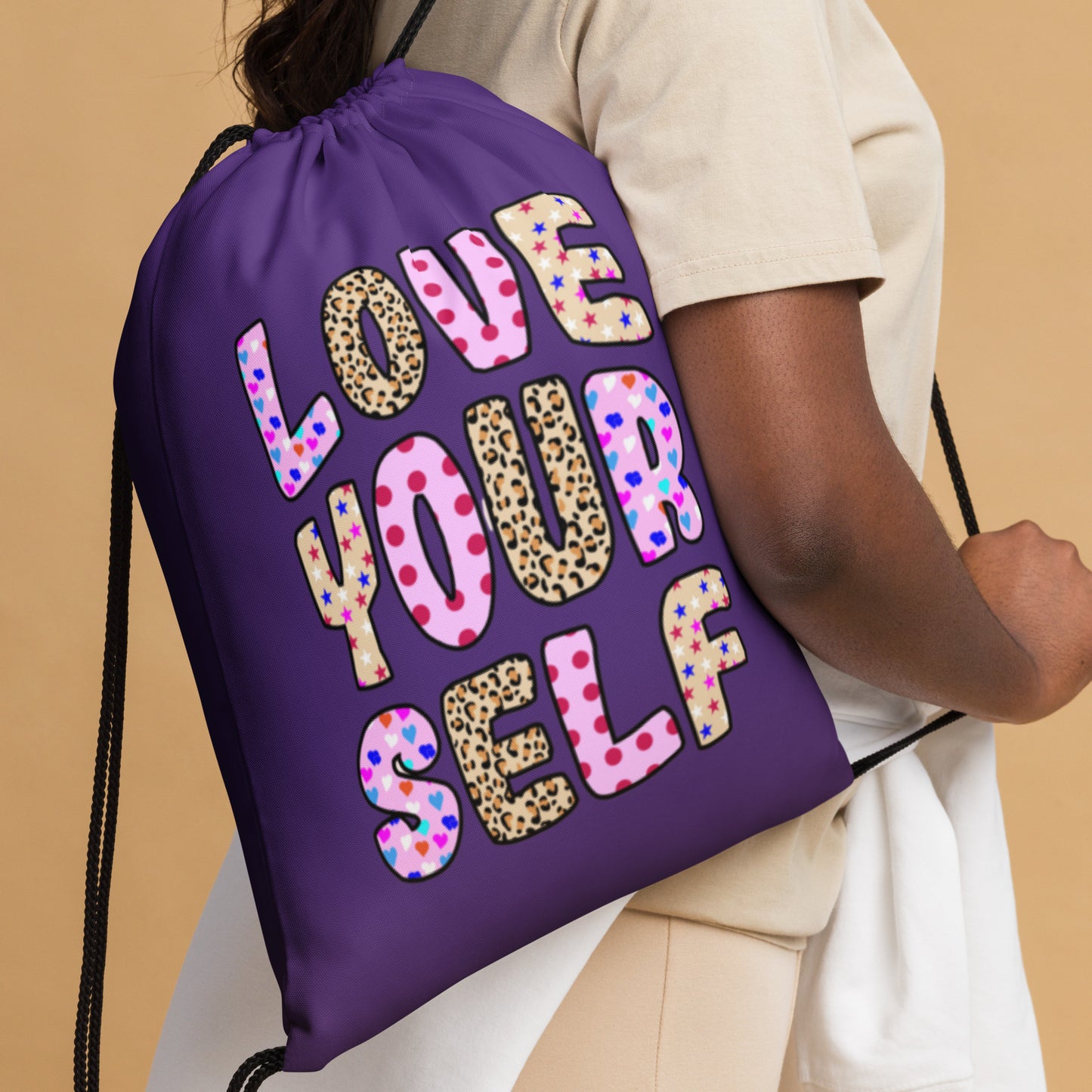 Self Love Drawstring bag