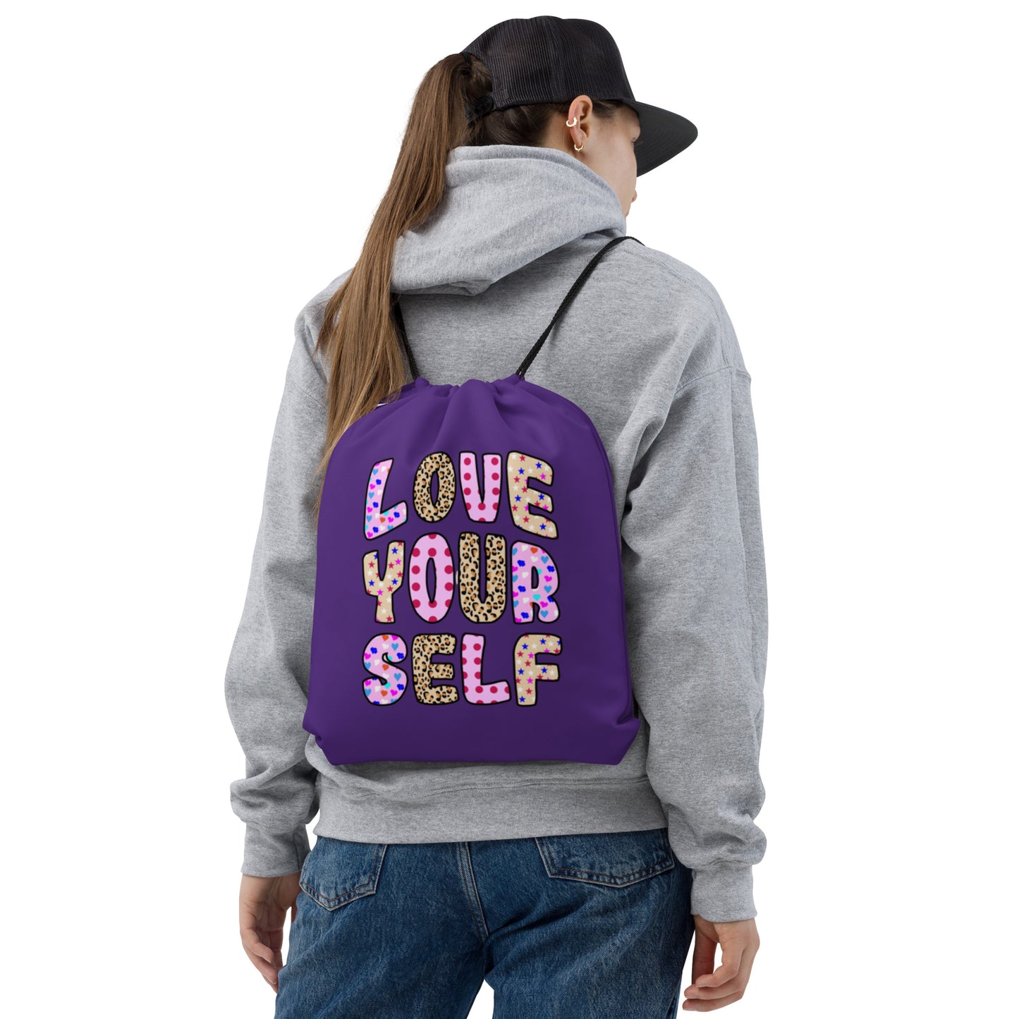 Self Love Drawstring bag