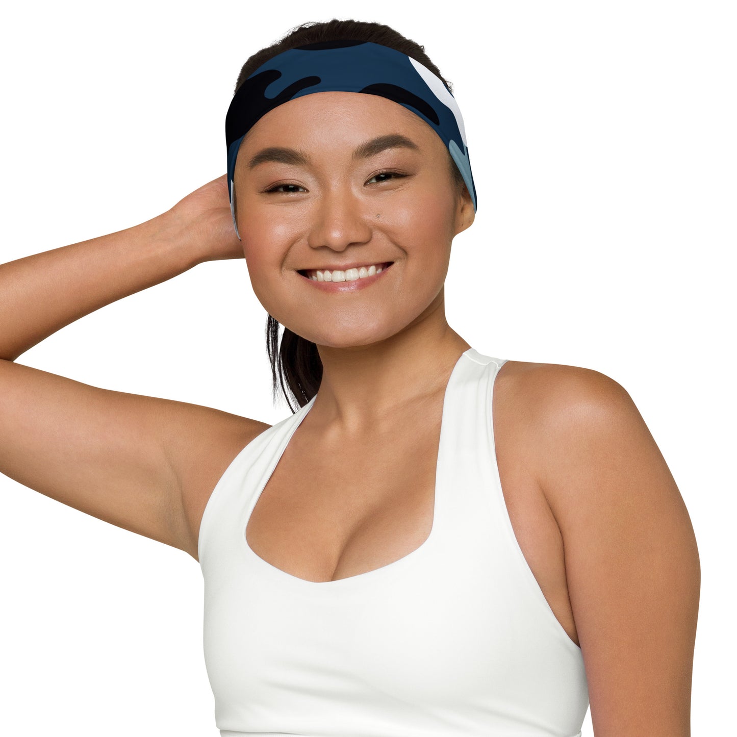 Blue Camo Headband