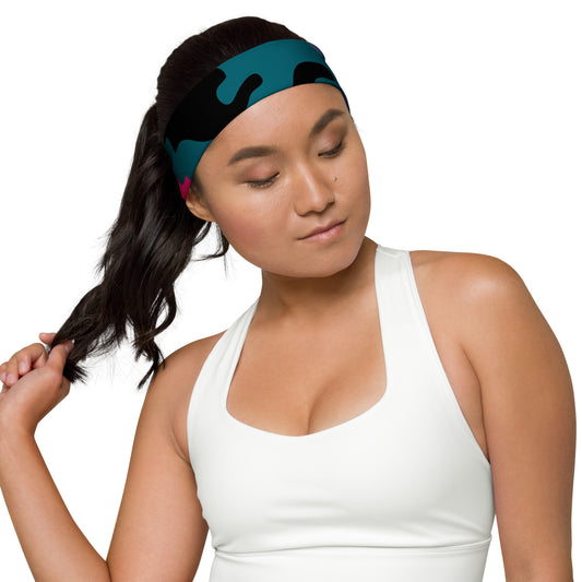 Teal Camo Headband