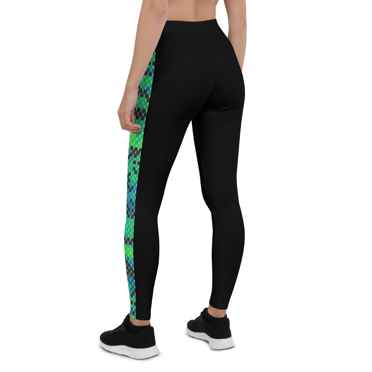 Green Snake Skin Leggings