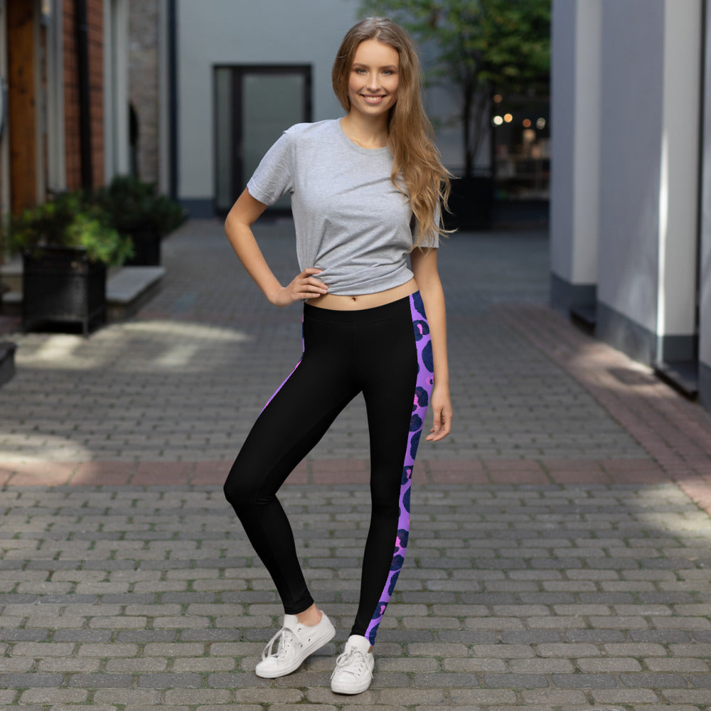 Purple Leopard Leggings