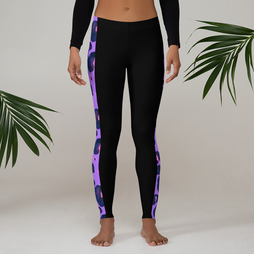 Purple Leopard Leggings