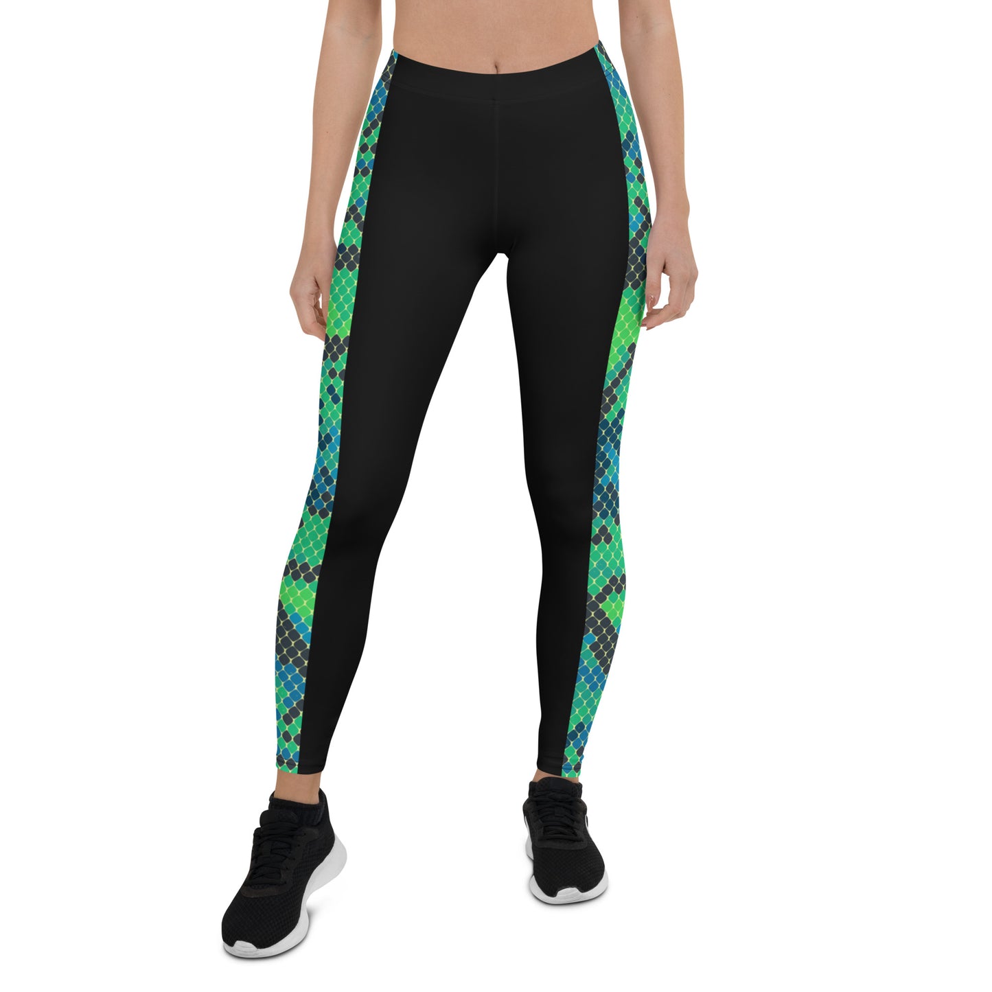 Green Snake Skin Leggings