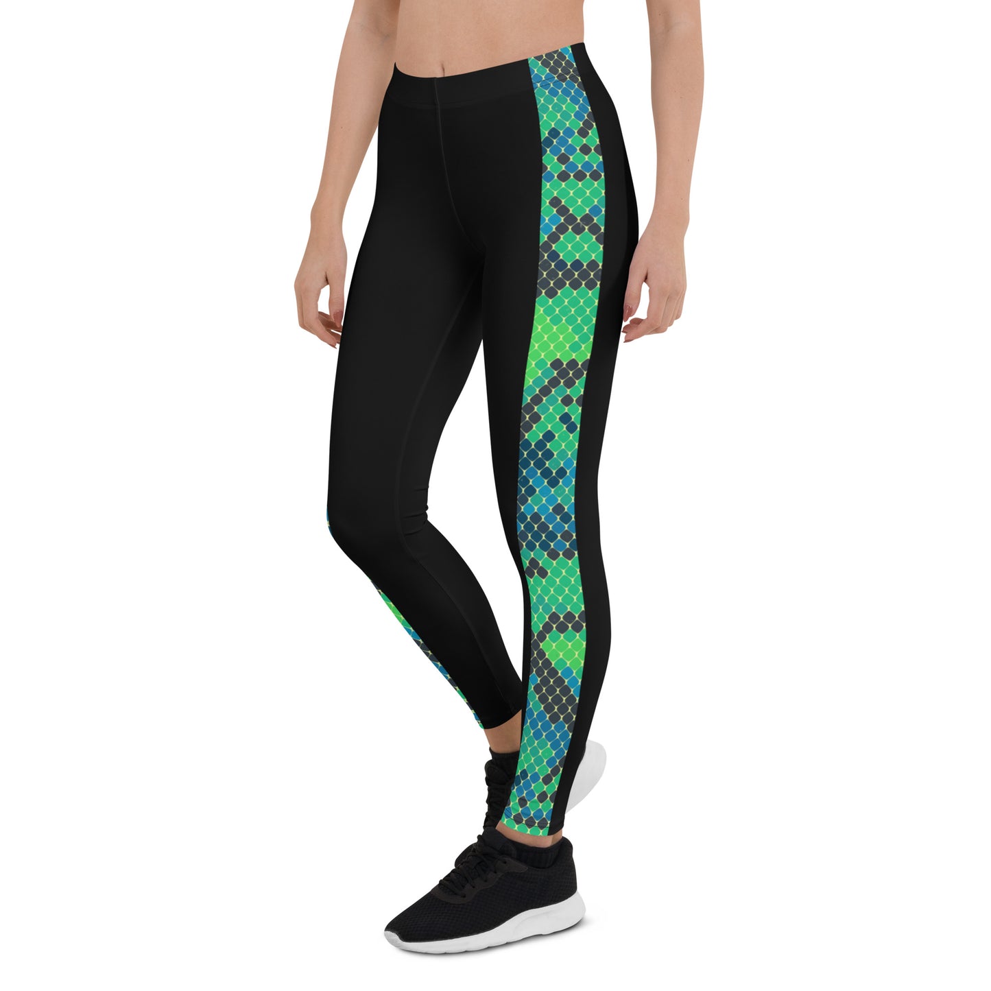 Green Snake Skin Leggings