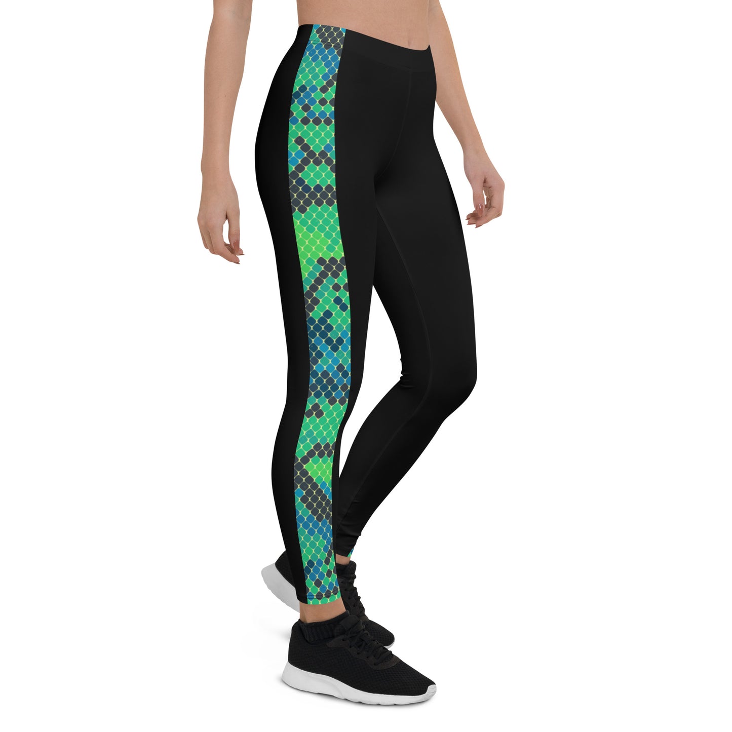 Green Snake Skin Leggings