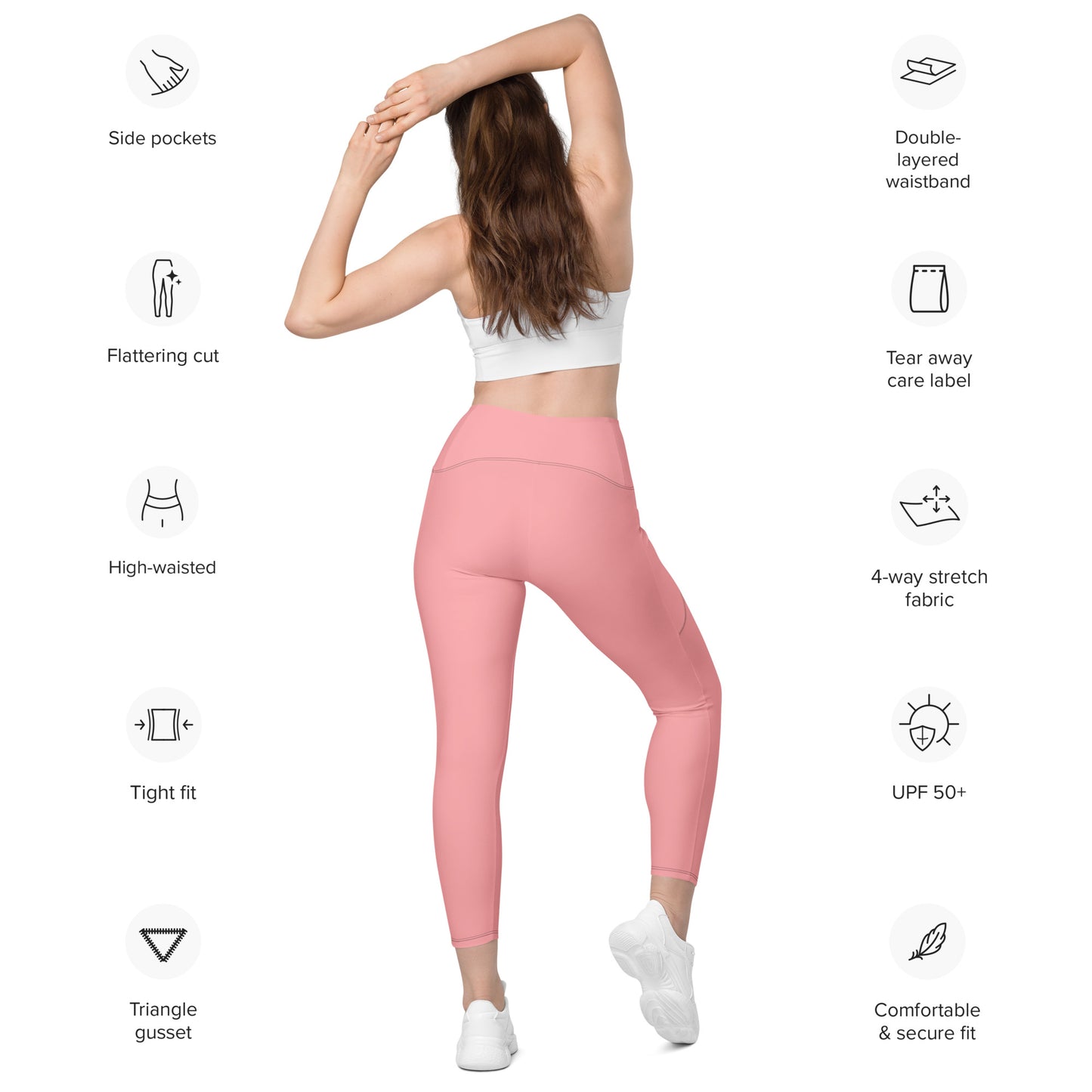 Pink Elemental Leggings with pockets