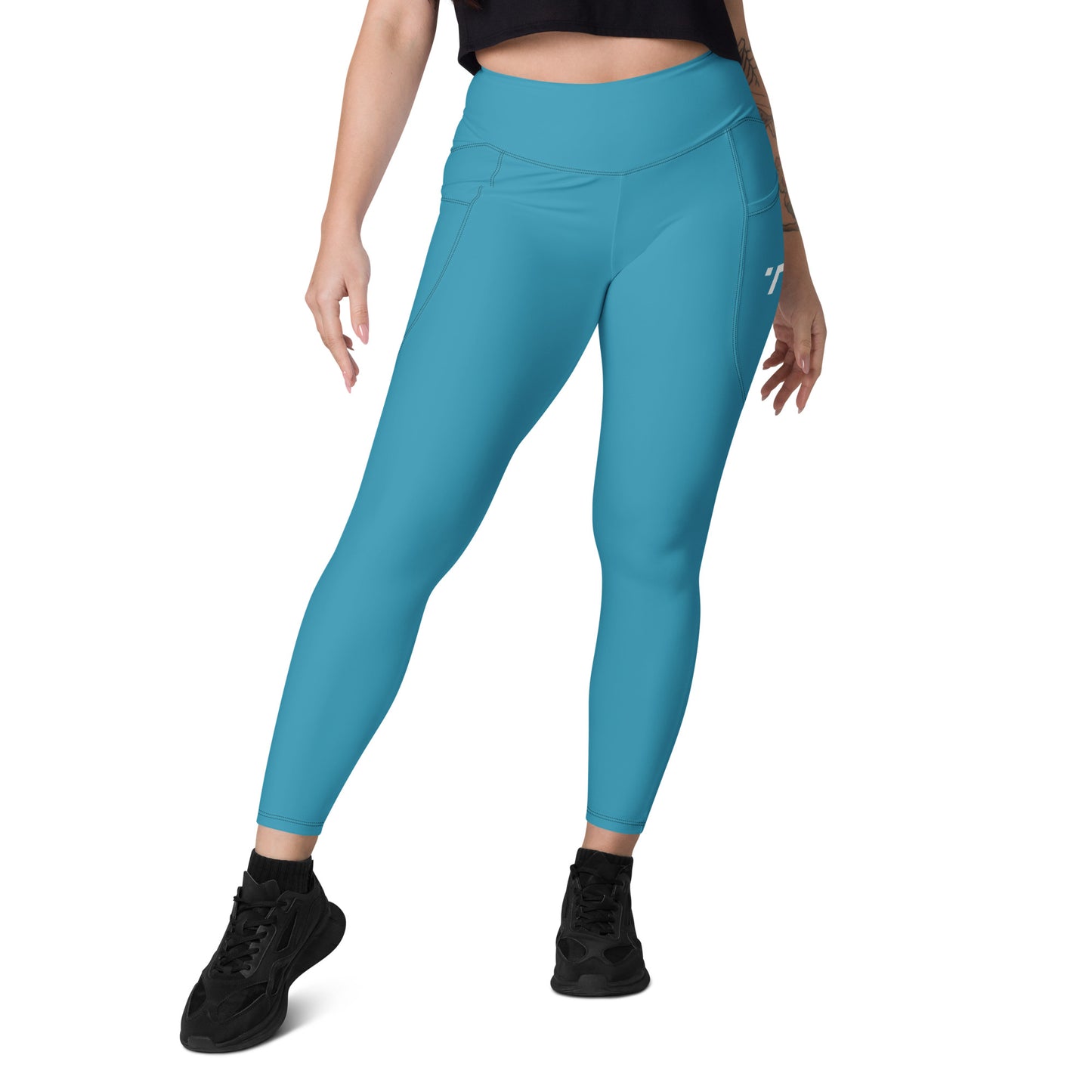 Teal Elemental Leggings with pockets