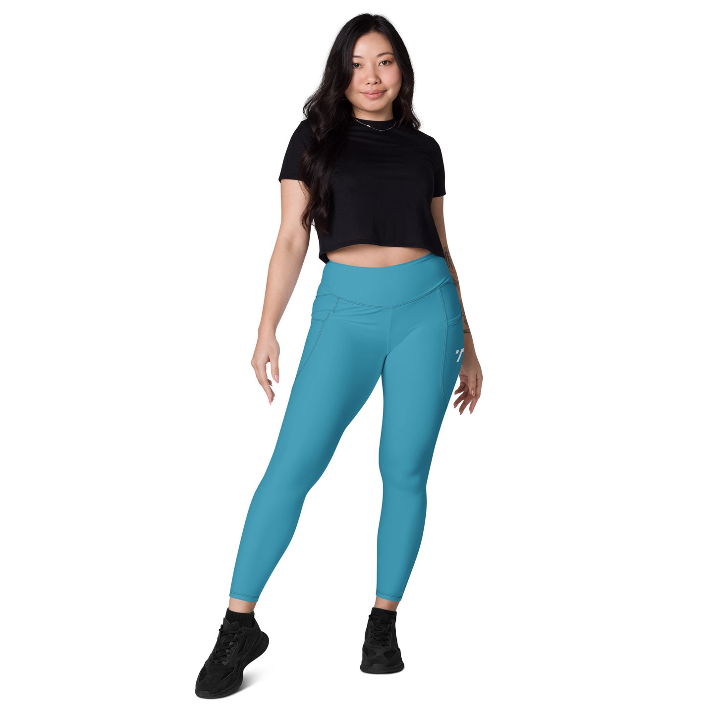 Teal Elemental Leggings with pockets