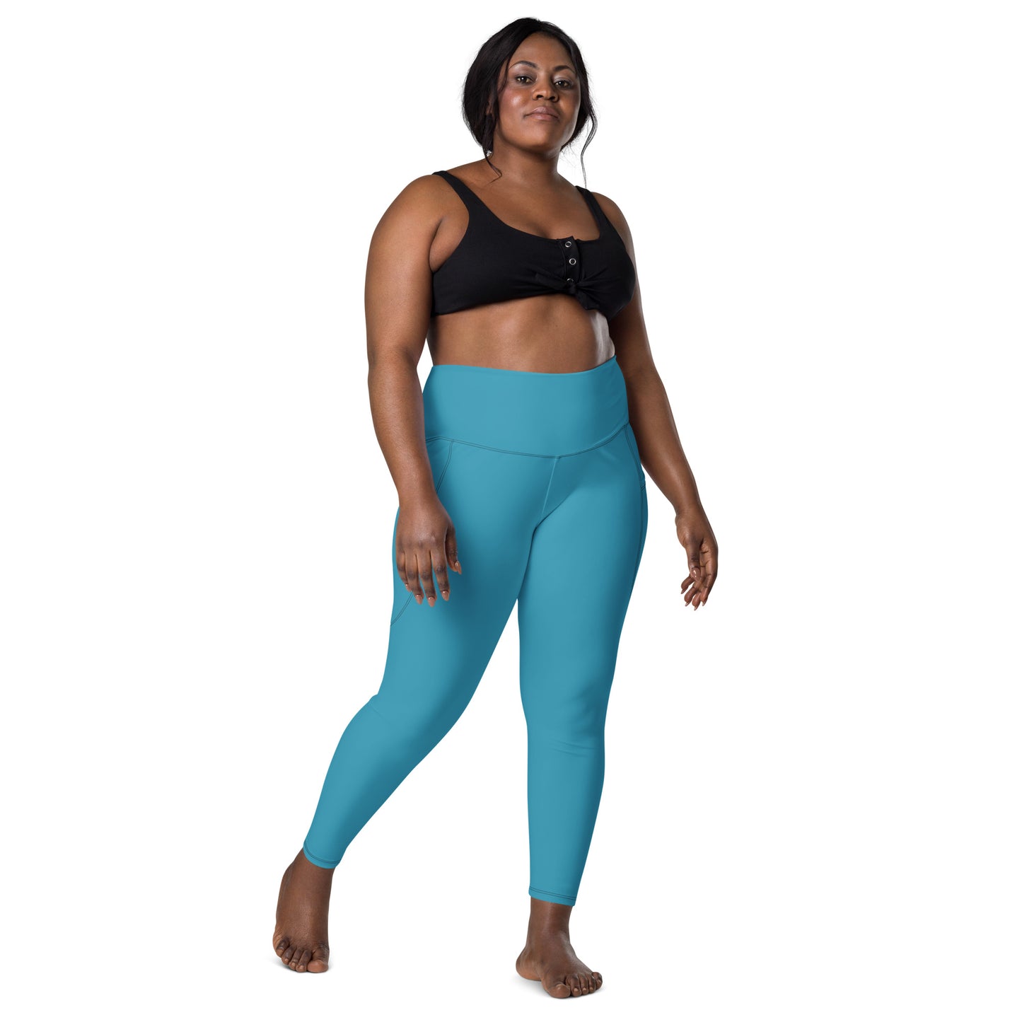 Teal Elemental Leggings with pockets