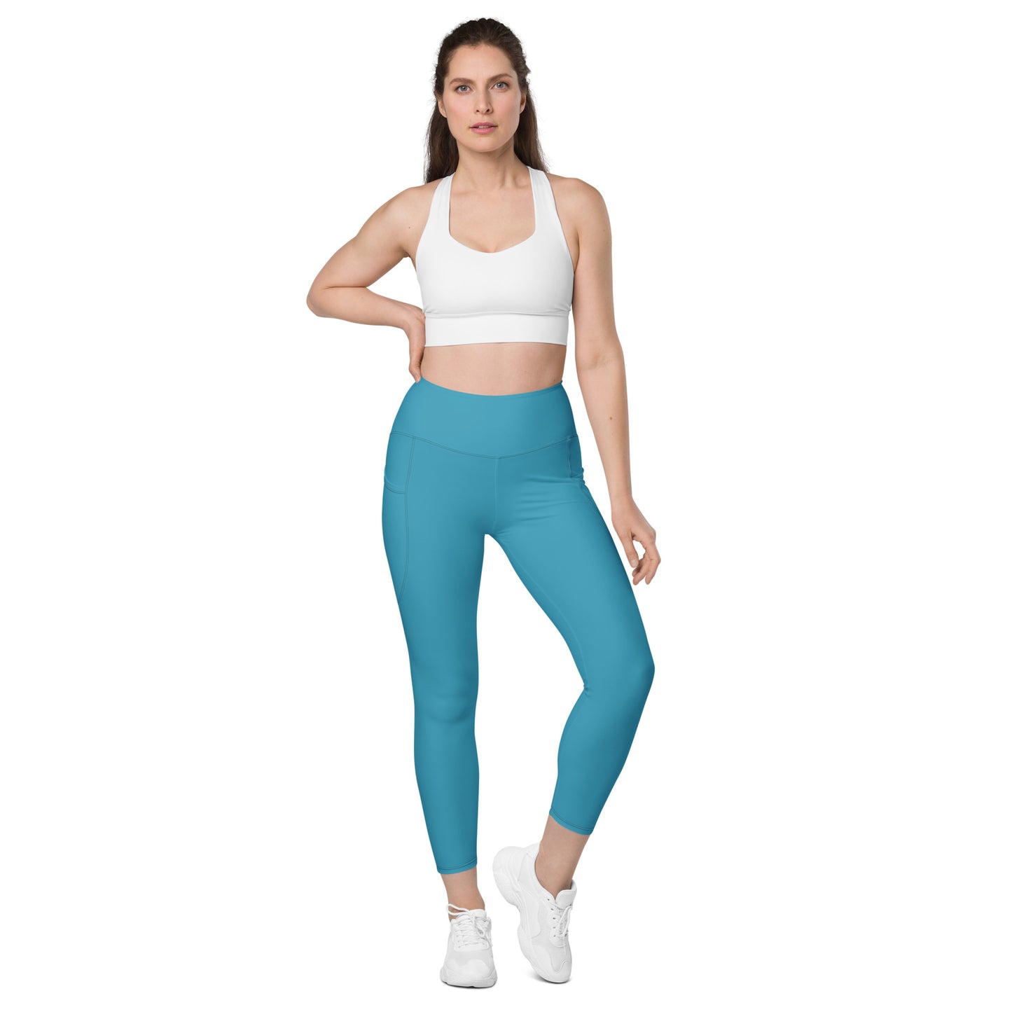 Teal Elemental Leggings with pockets