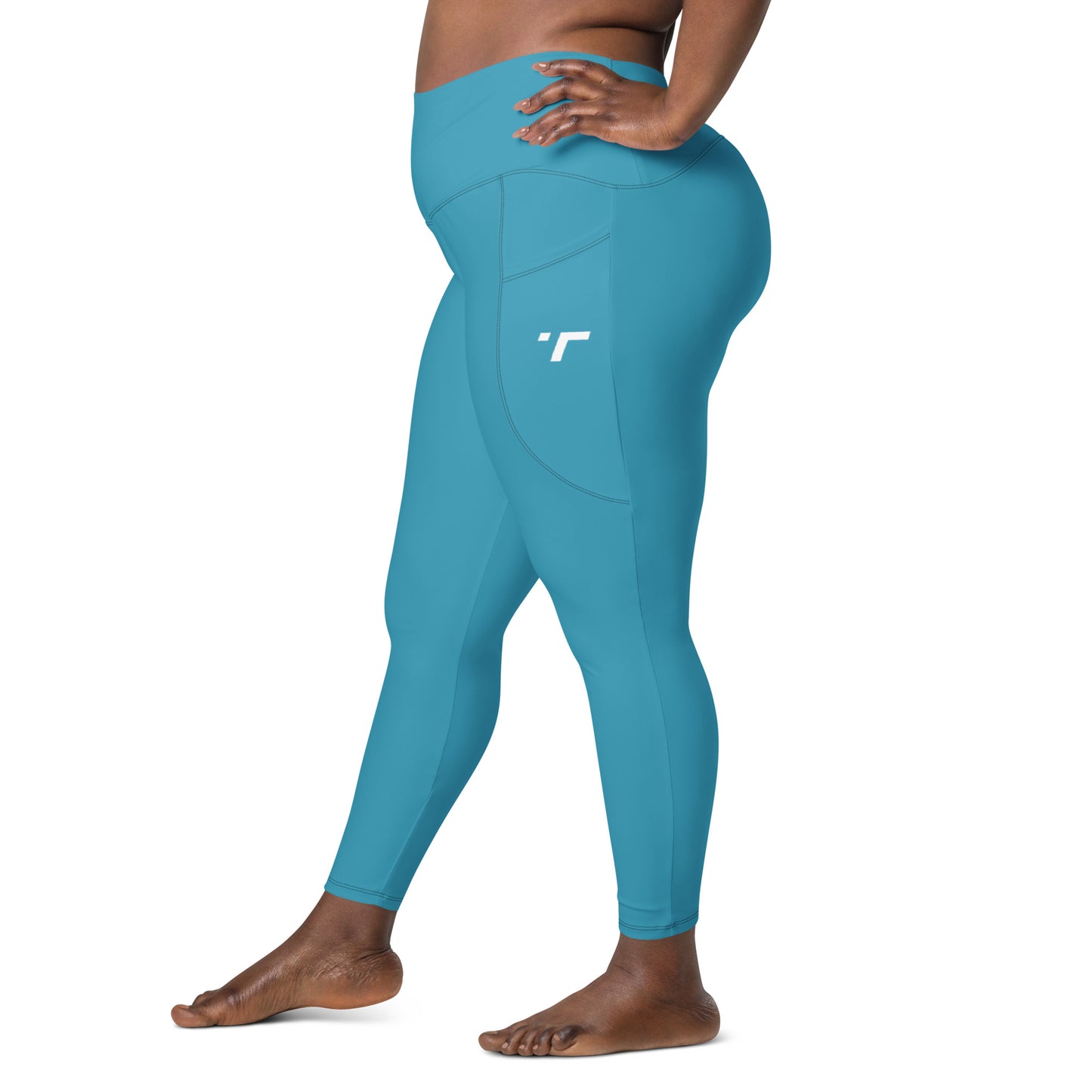 Teal Elemental Leggings with pockets