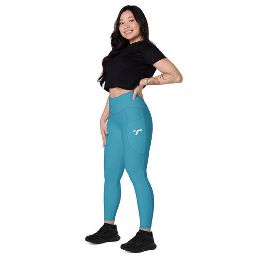 Teal Elemental Leggings with pockets