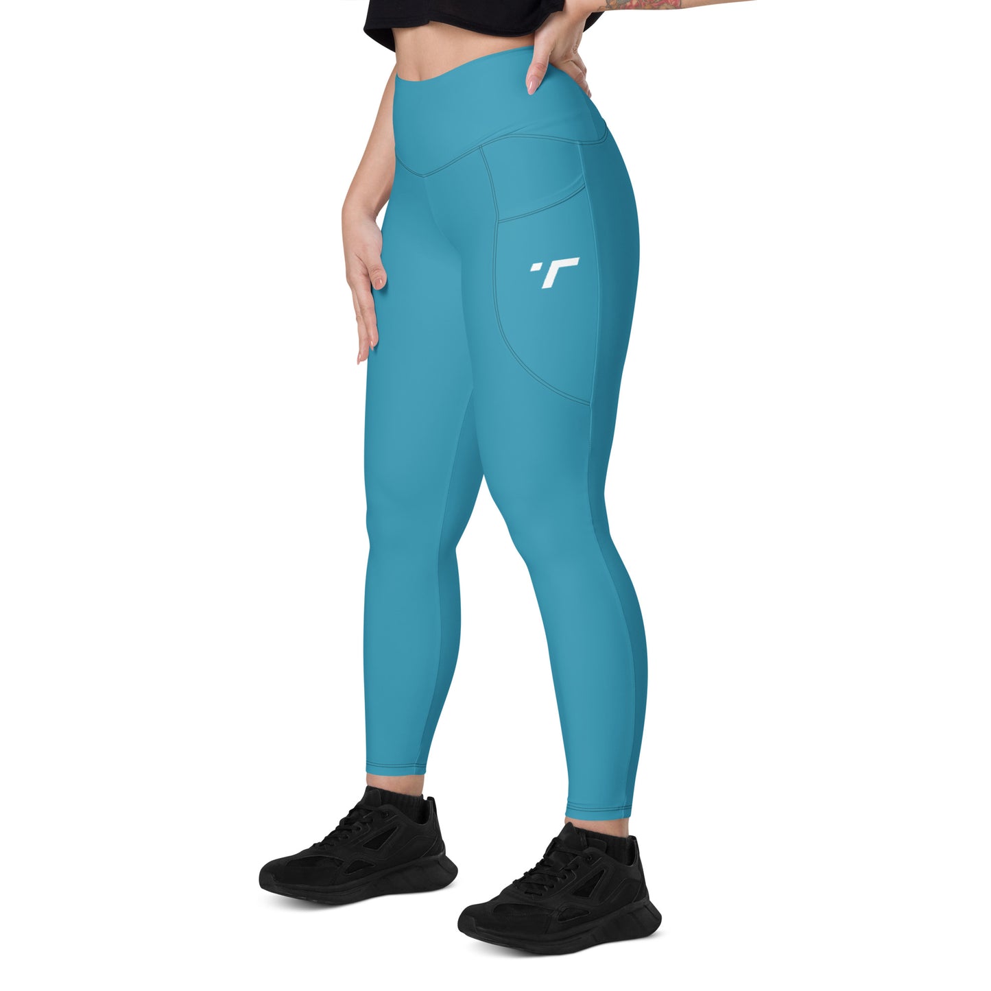 Teal Elemental Leggings with pockets