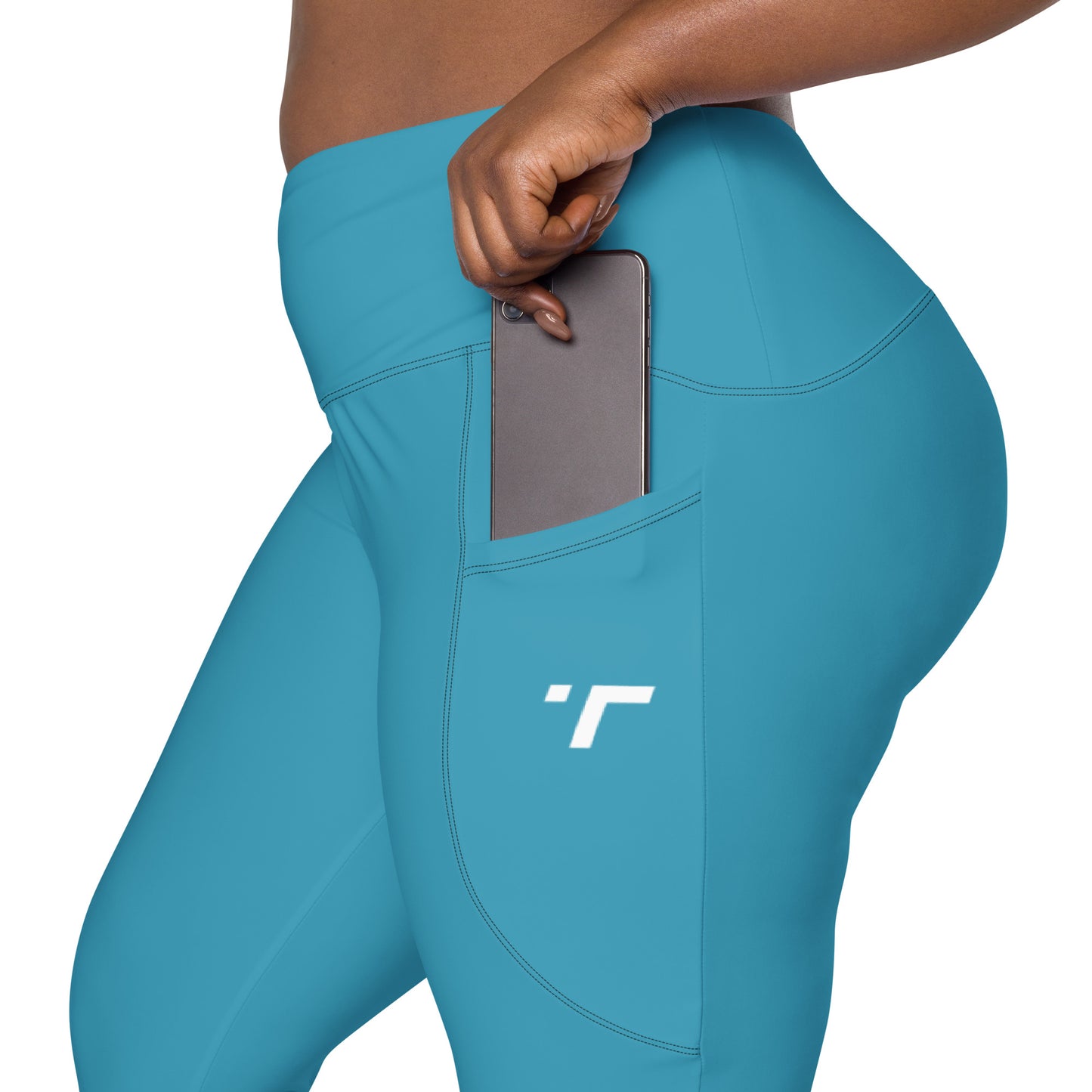 Teal Elemental Leggings with pockets