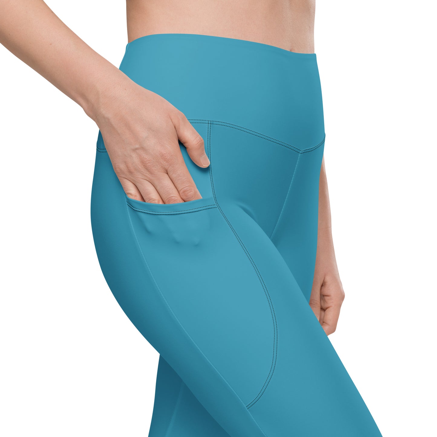 Teal Elemental Leggings with pockets