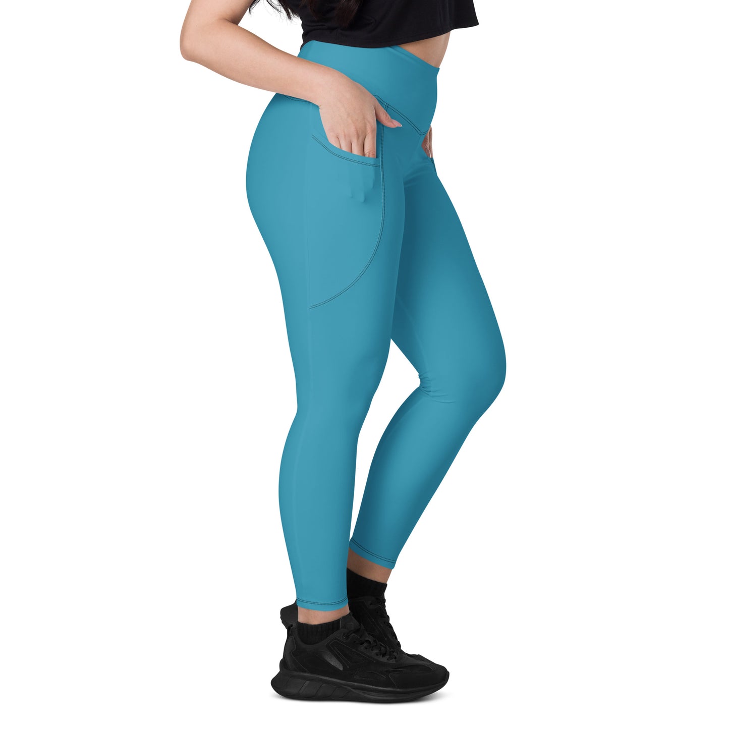 Teal Elemental Leggings with pockets