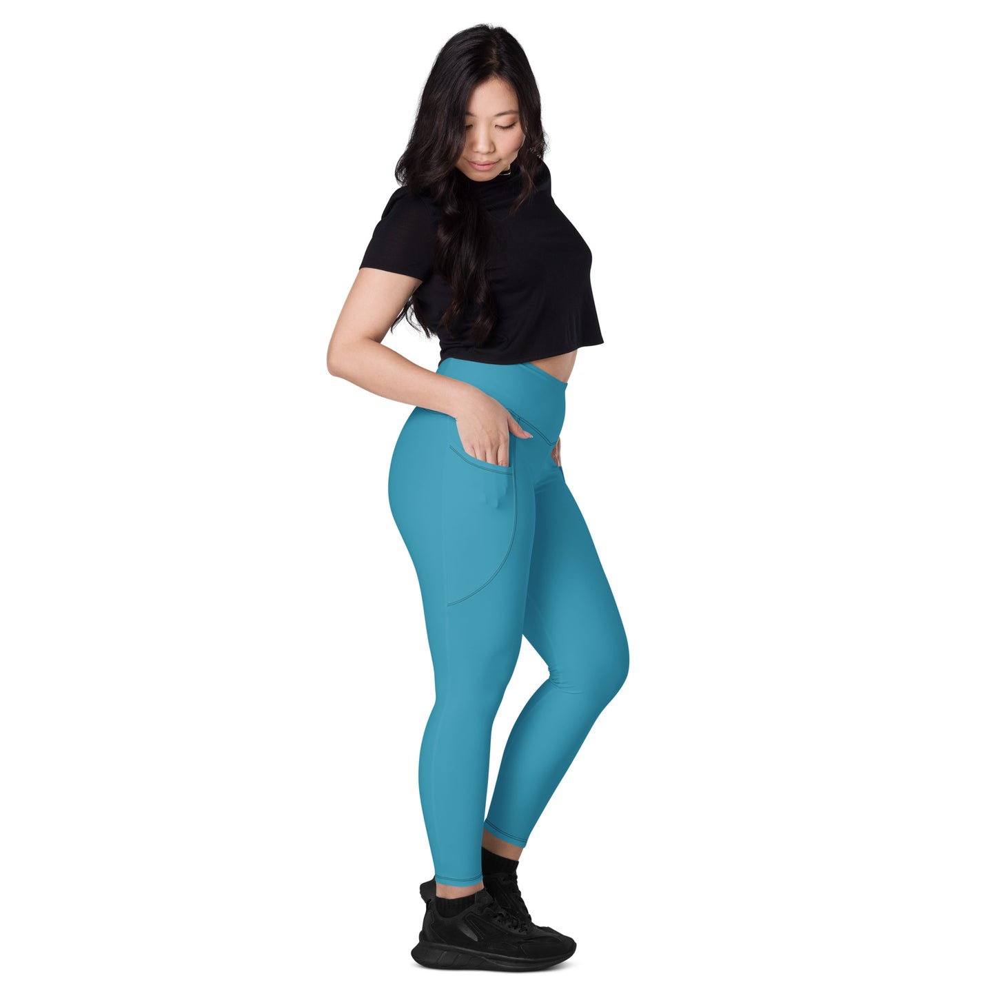 Teal Elemental Leggings with pockets