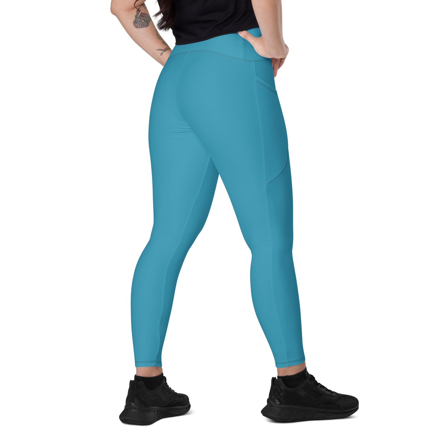 Teal Elemental Leggings with pockets