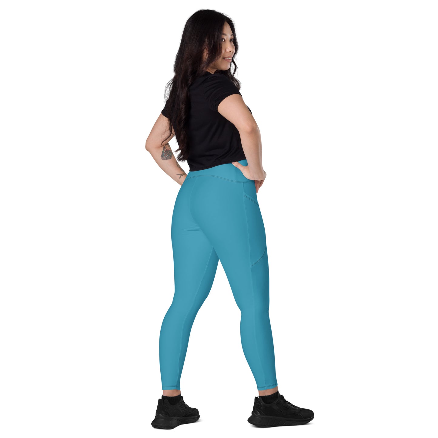 Teal Elemental Leggings with pockets