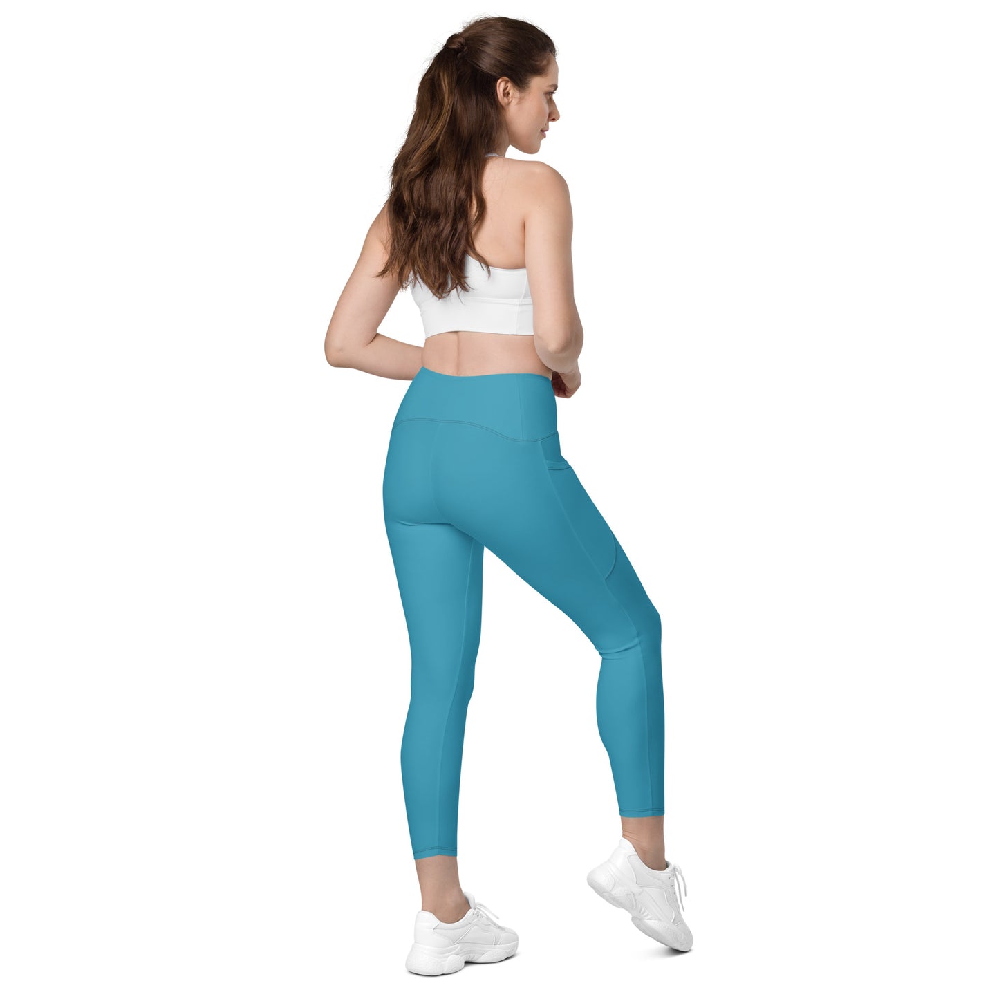 Teal Elemental Leggings with pockets