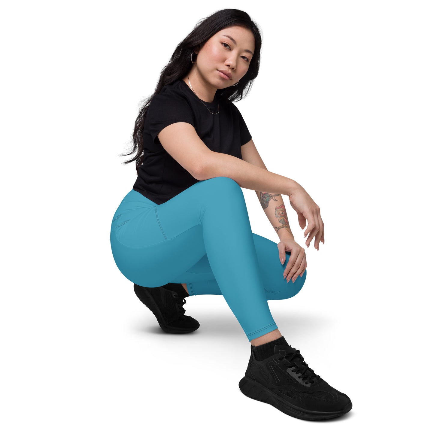 Teal Elemental Leggings with pockets