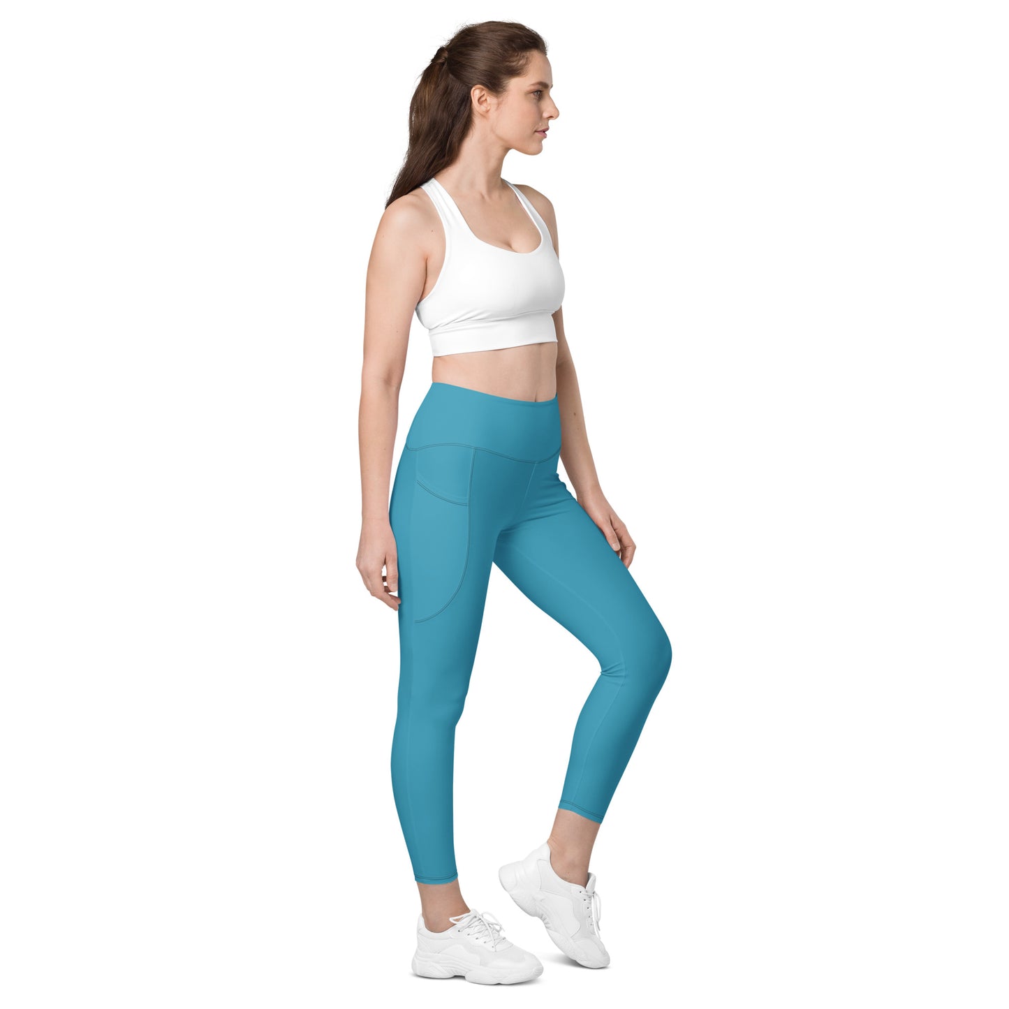 Teal Elemental Leggings with pockets