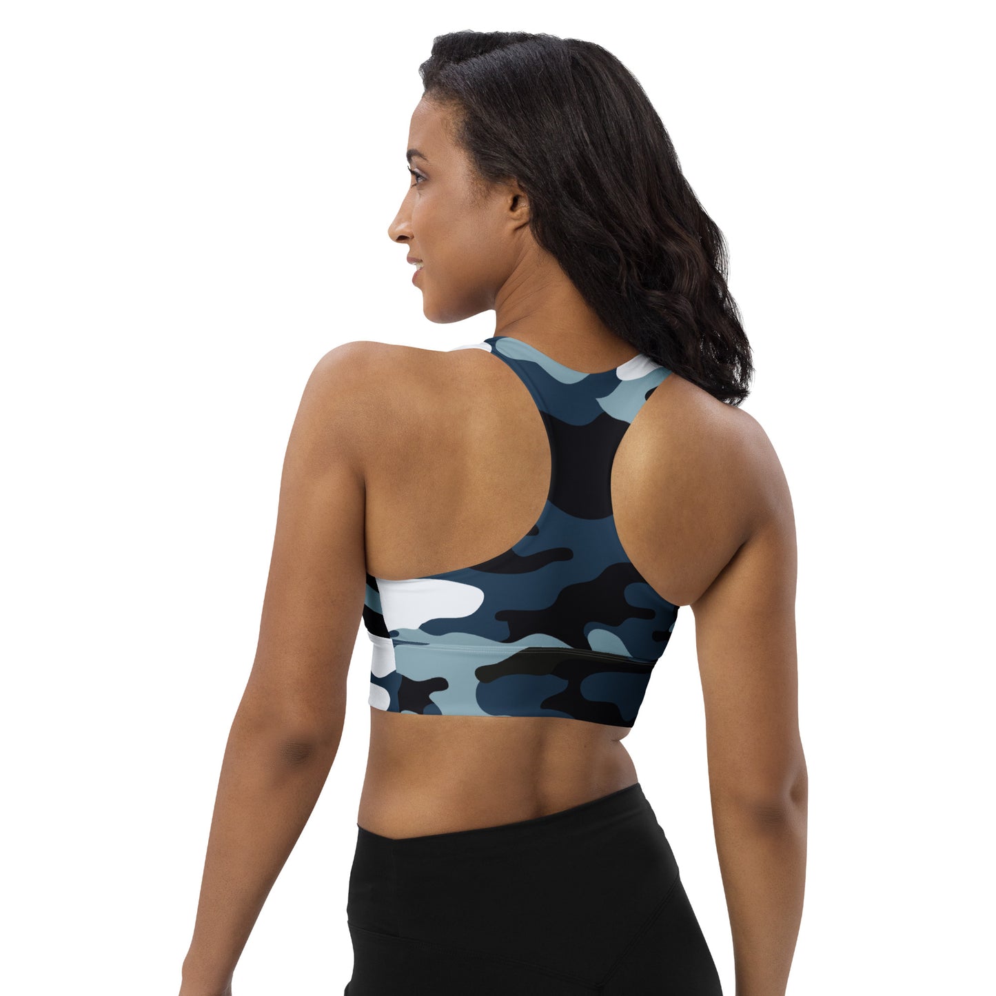 Navy Camo Sports bra