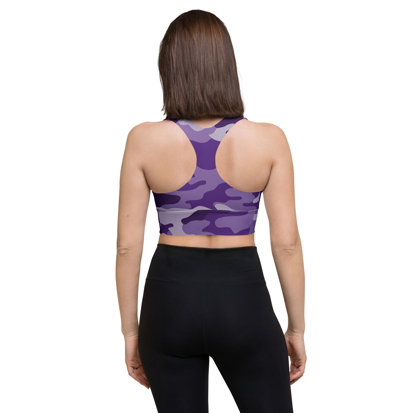 Purple Camo Sports Bra