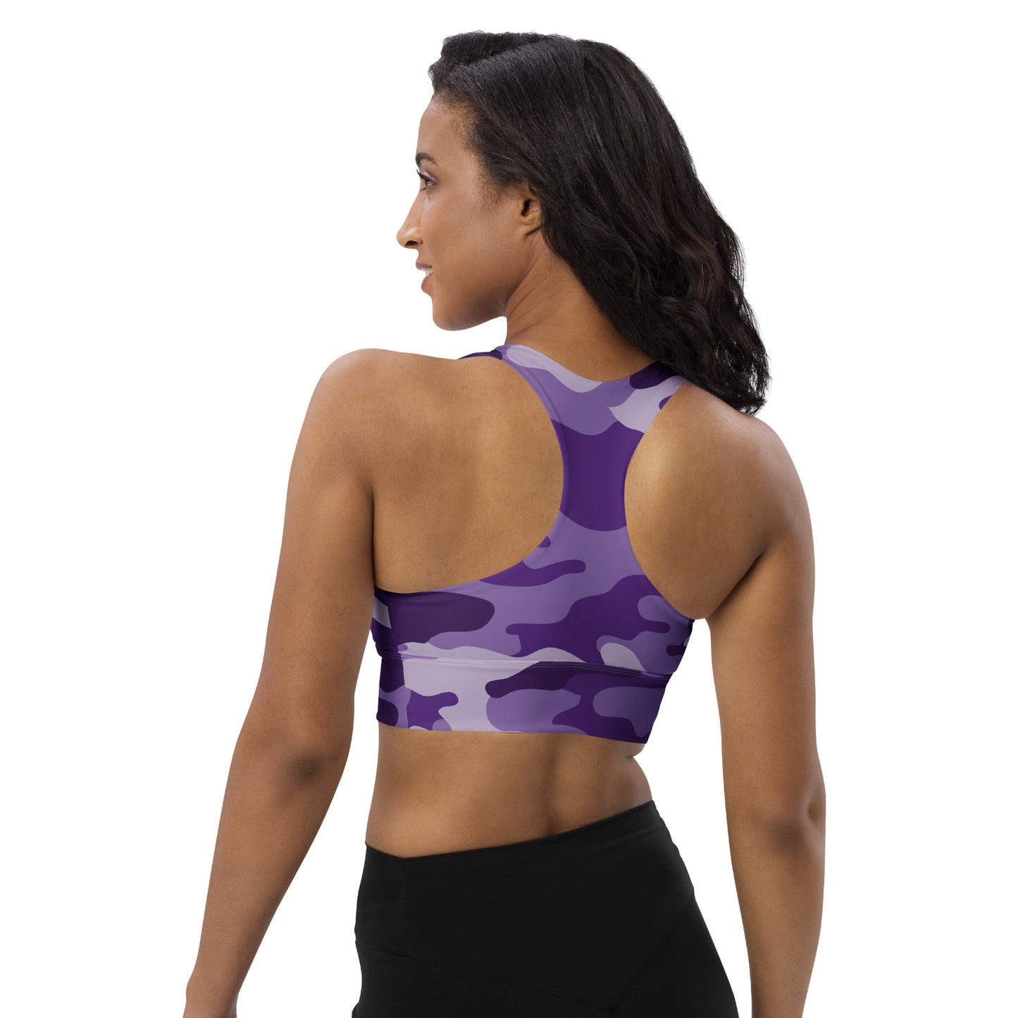 Purple Camo Sports Bra