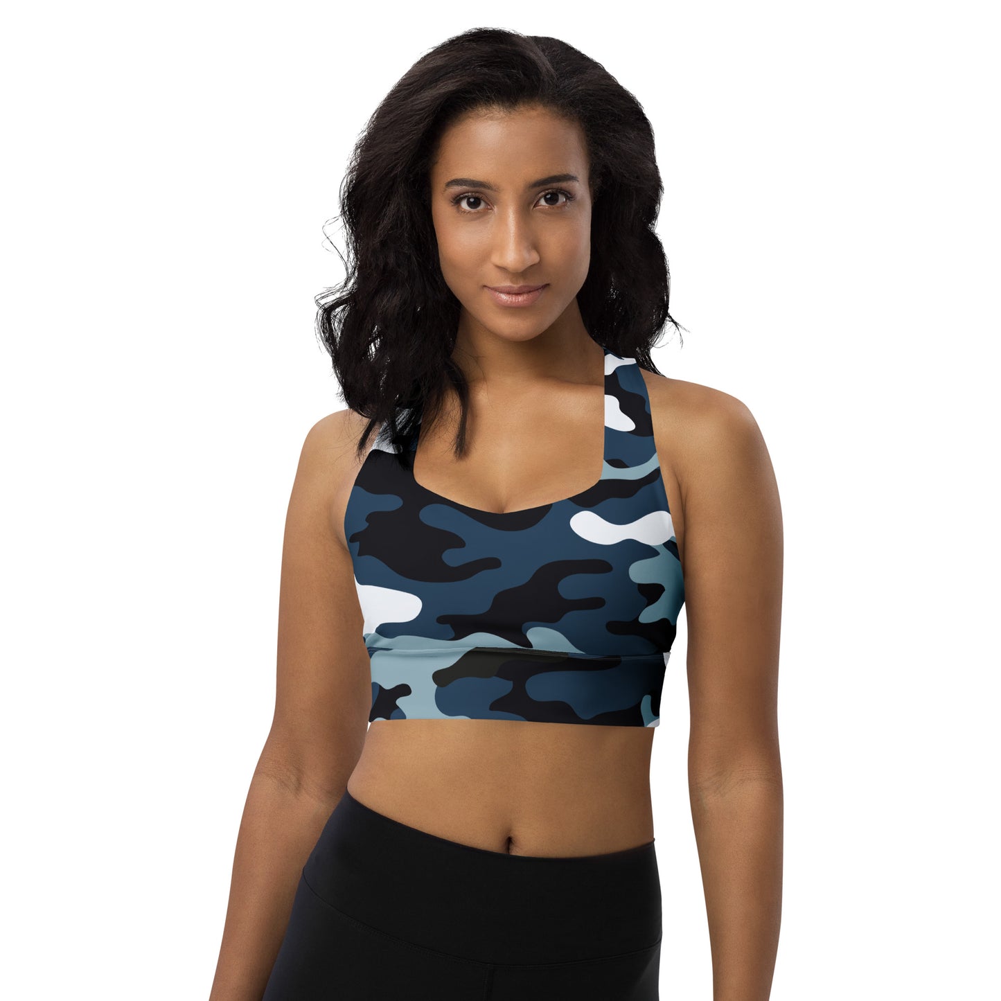 Navy Camo Sports bra