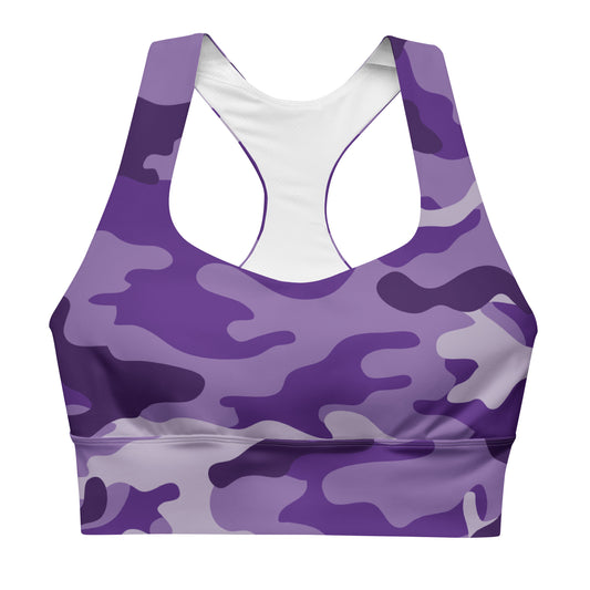 Purple Camo Sports Bra