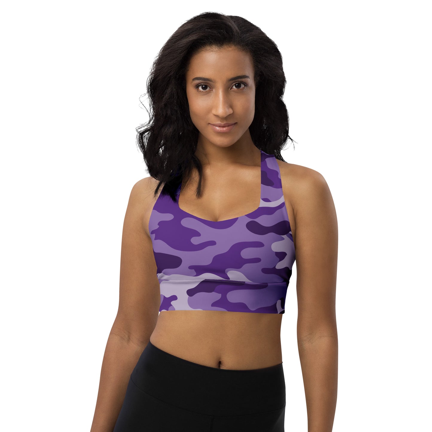 Purple Camo Sports Bra