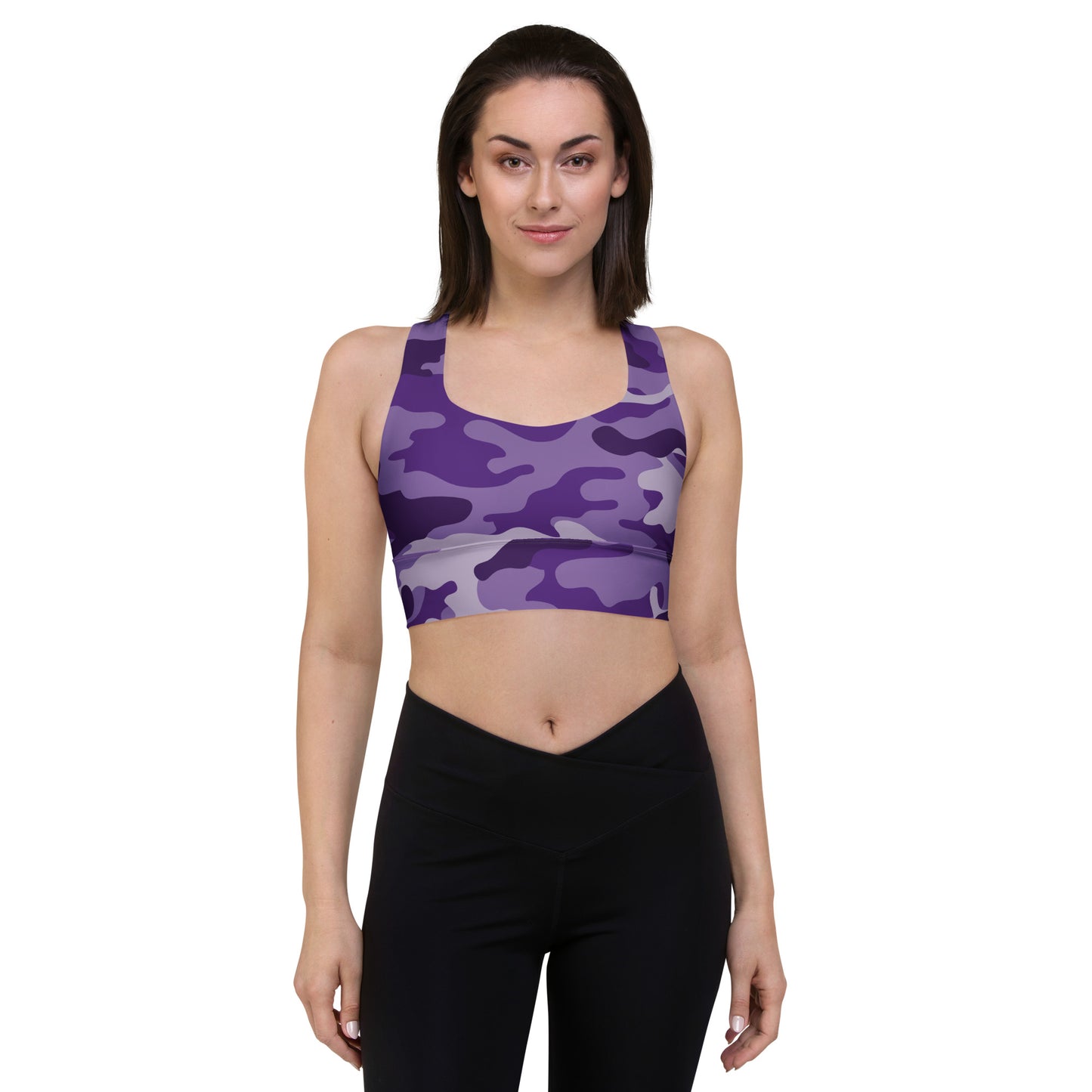 Purple Camo Sports Bra