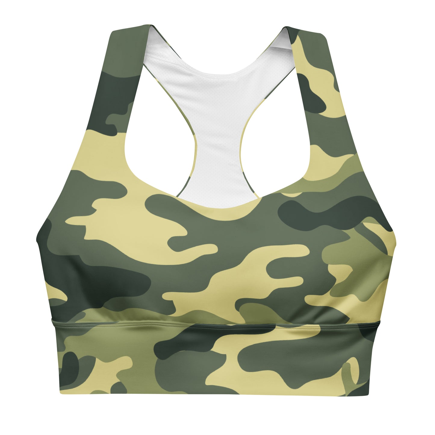 Green Camo Sports Bra