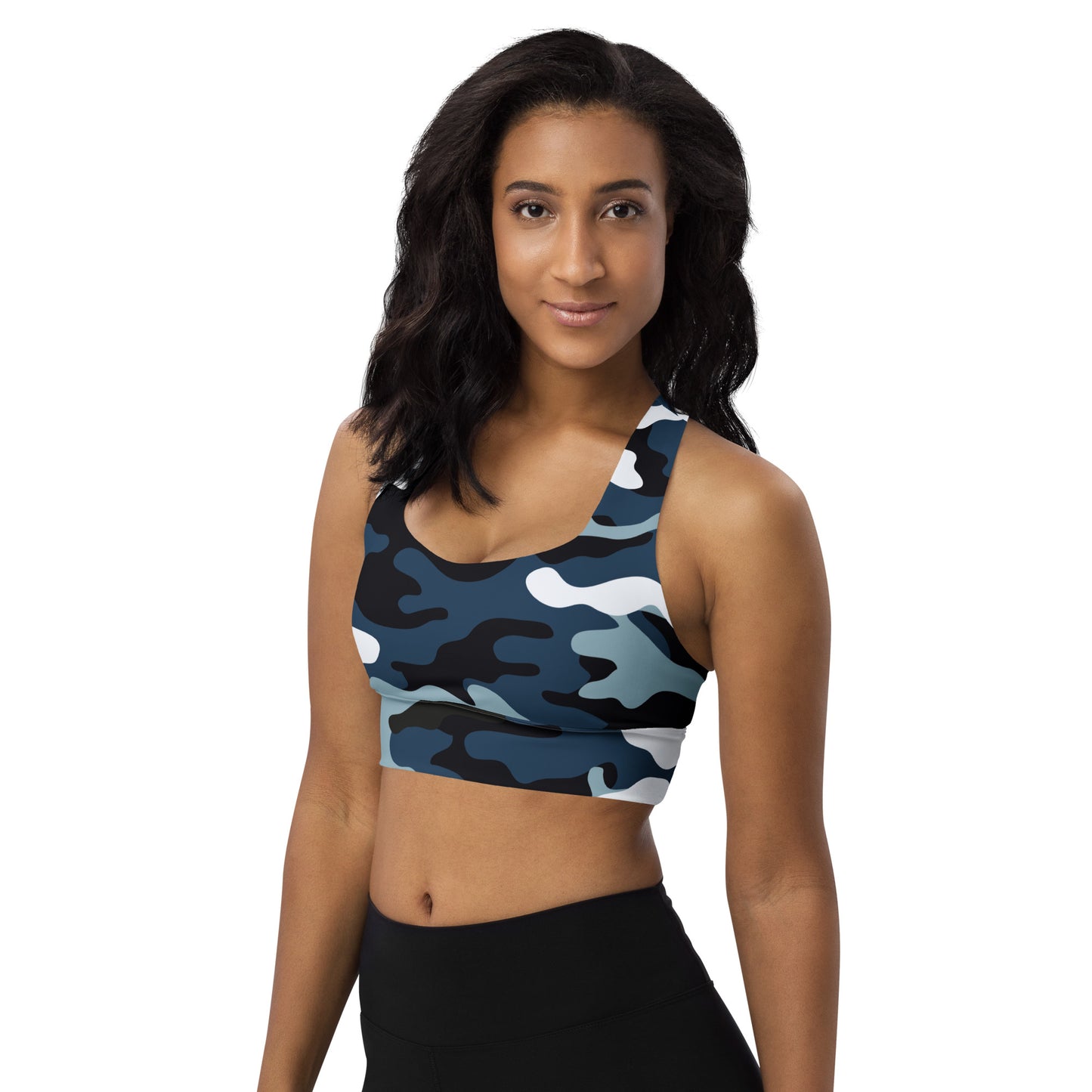 Navy Camo Sports bra