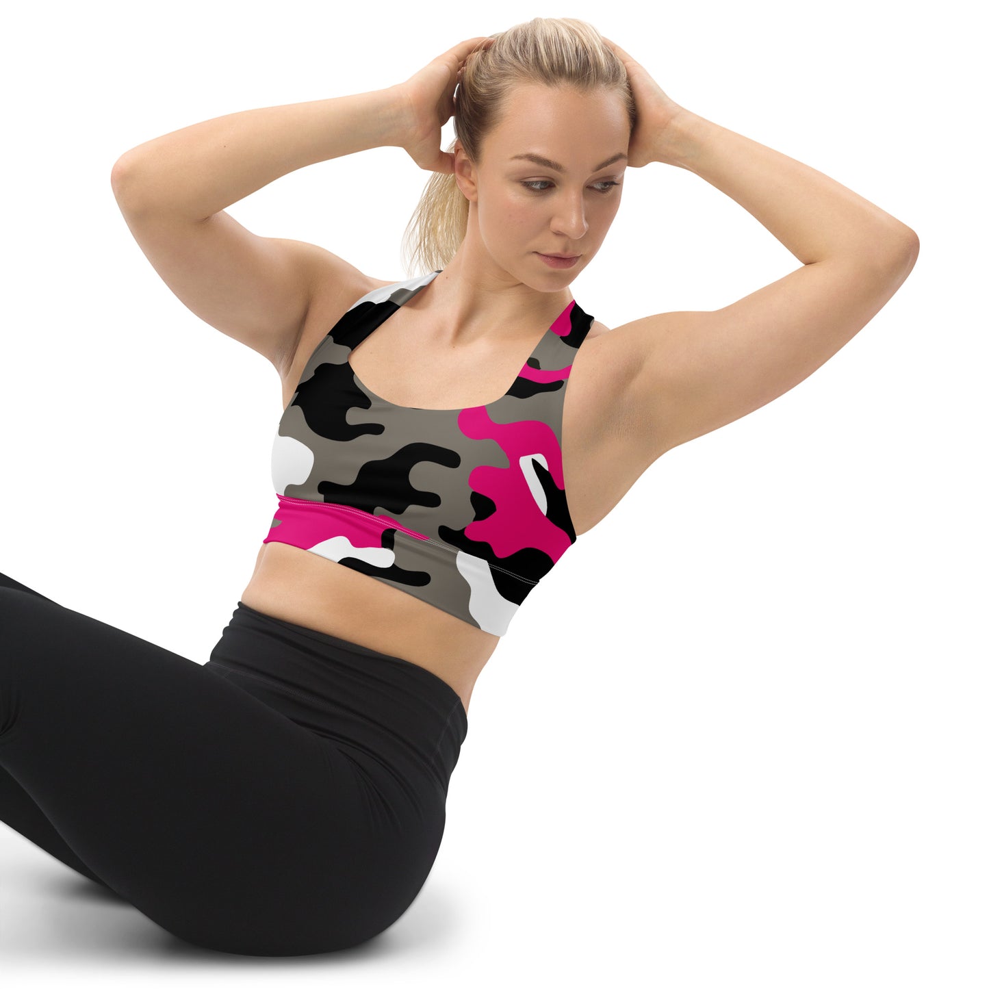 Pink Camo Sports Bra