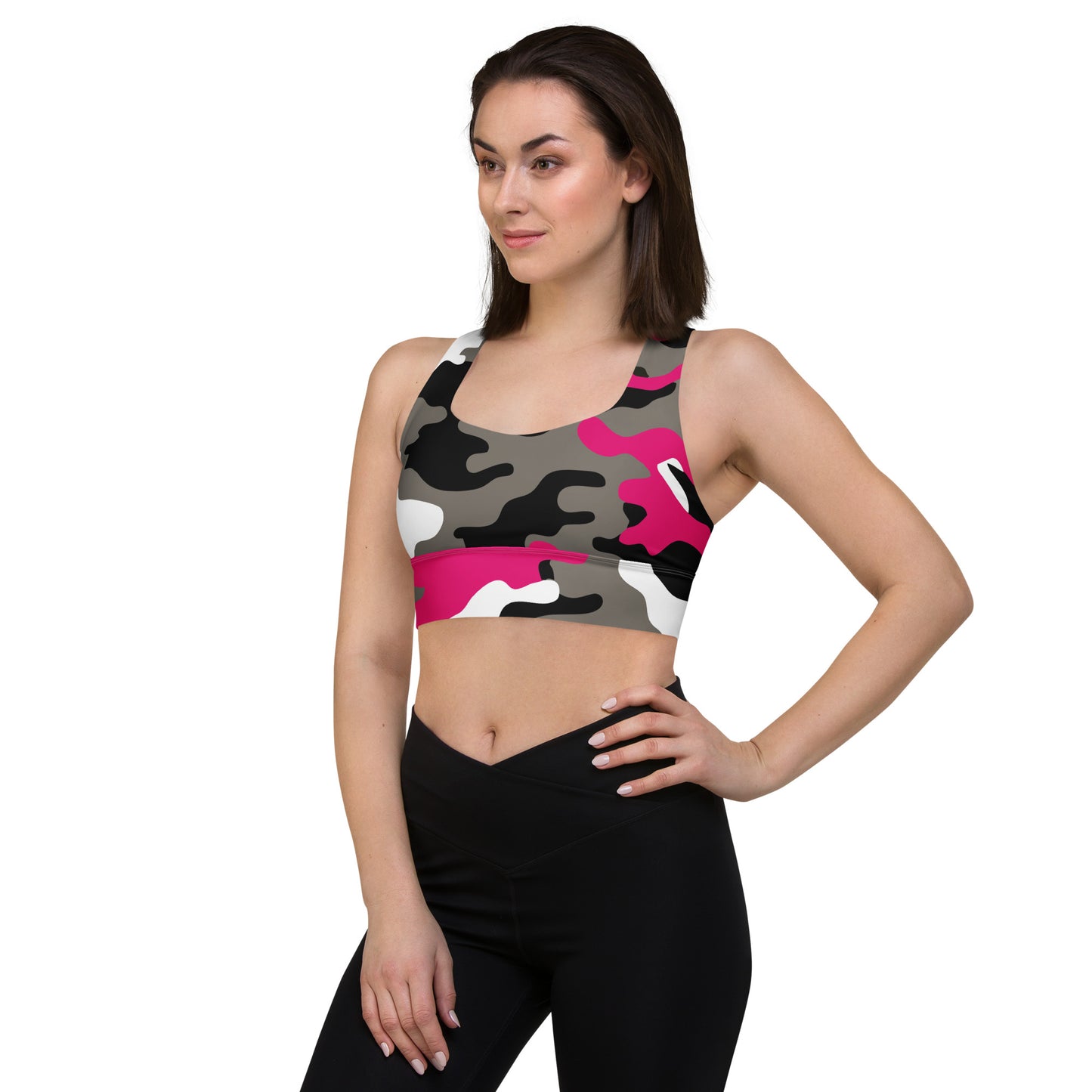 Pink Camo Sports Bra