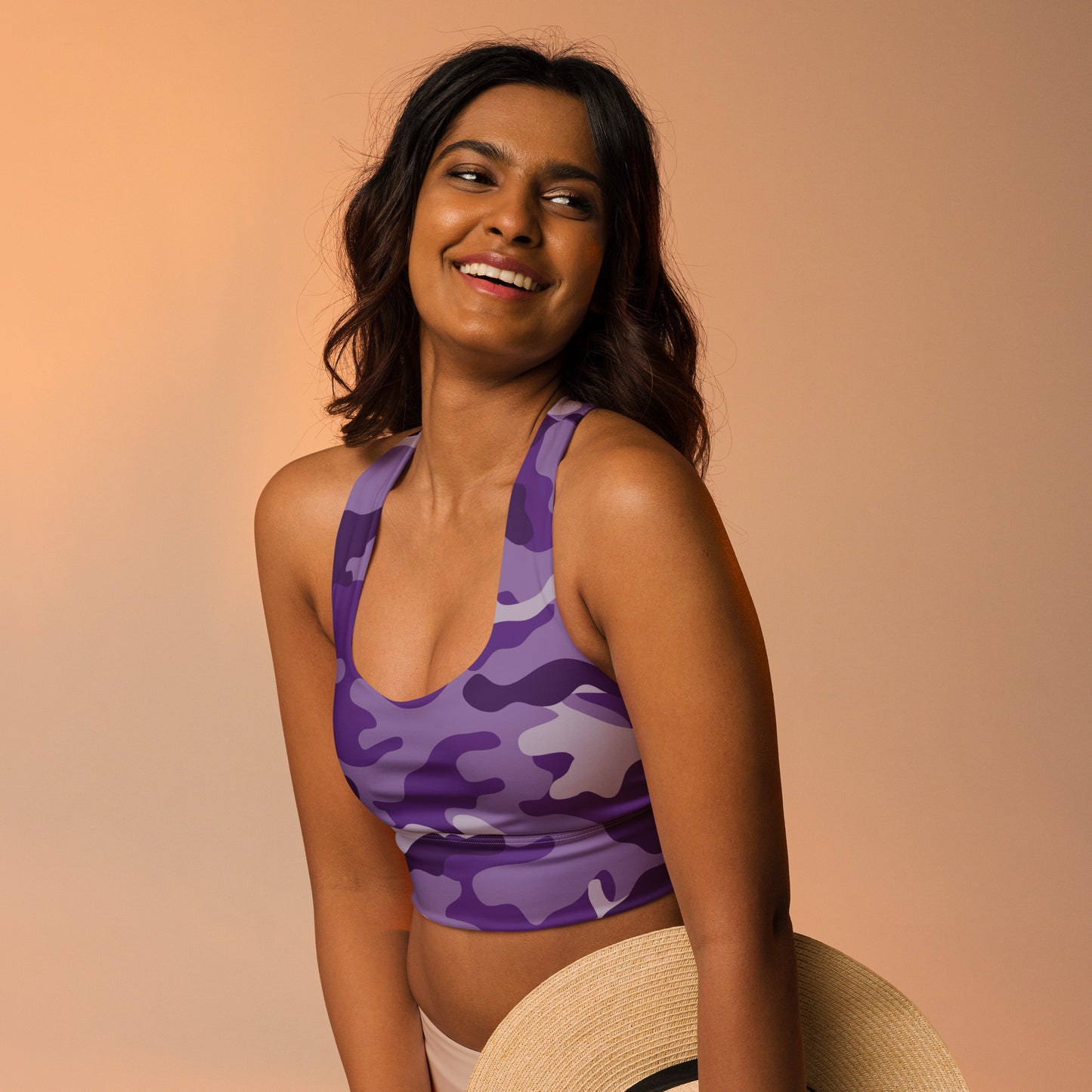 Purple Camo Sports Bra