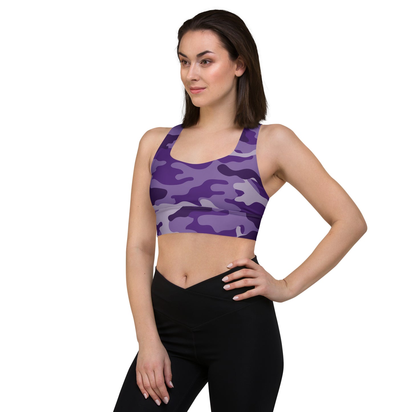 Purple Camo Sports Bra