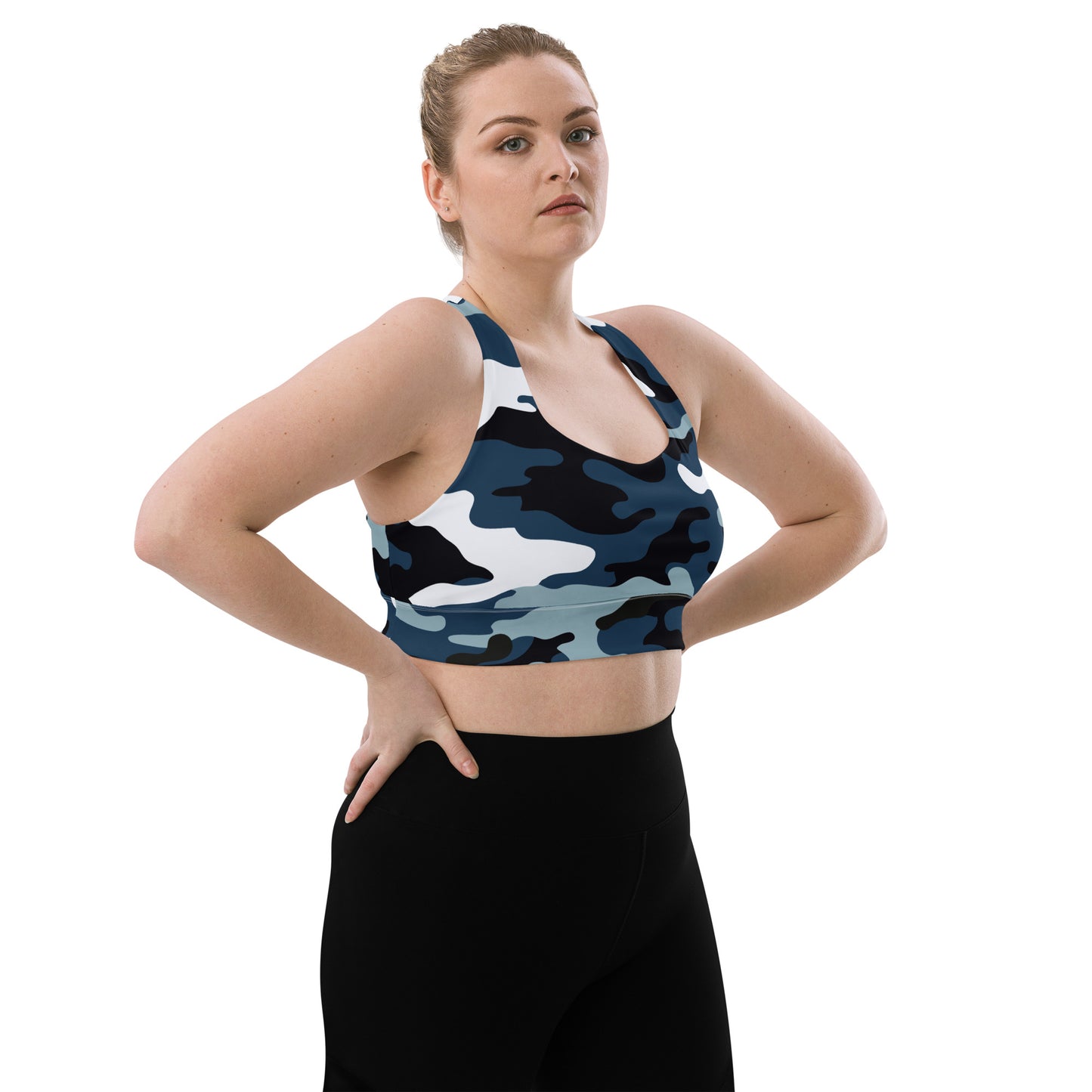 Navy Camo Sports bra