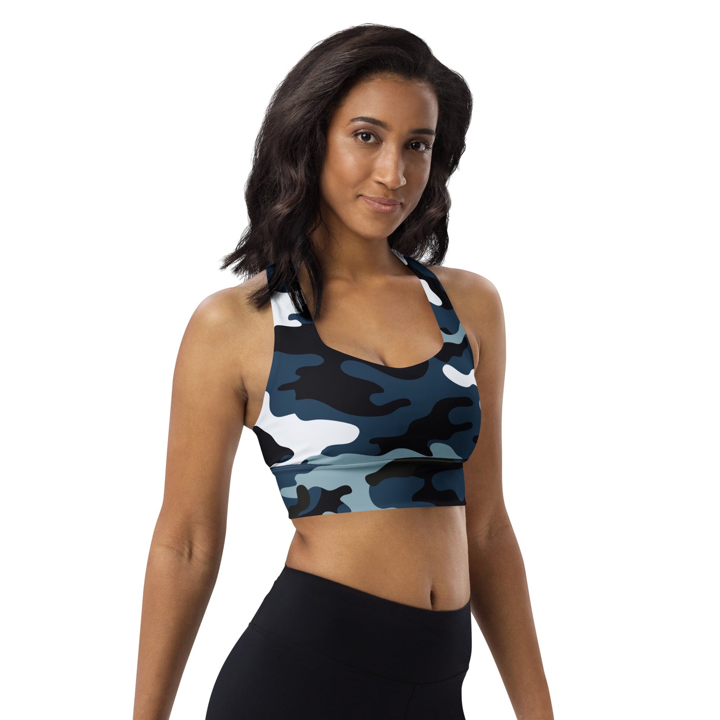 Navy Camo Sports bra