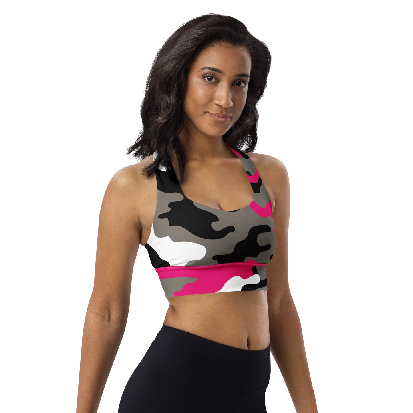 Pink Camo Sports Bra