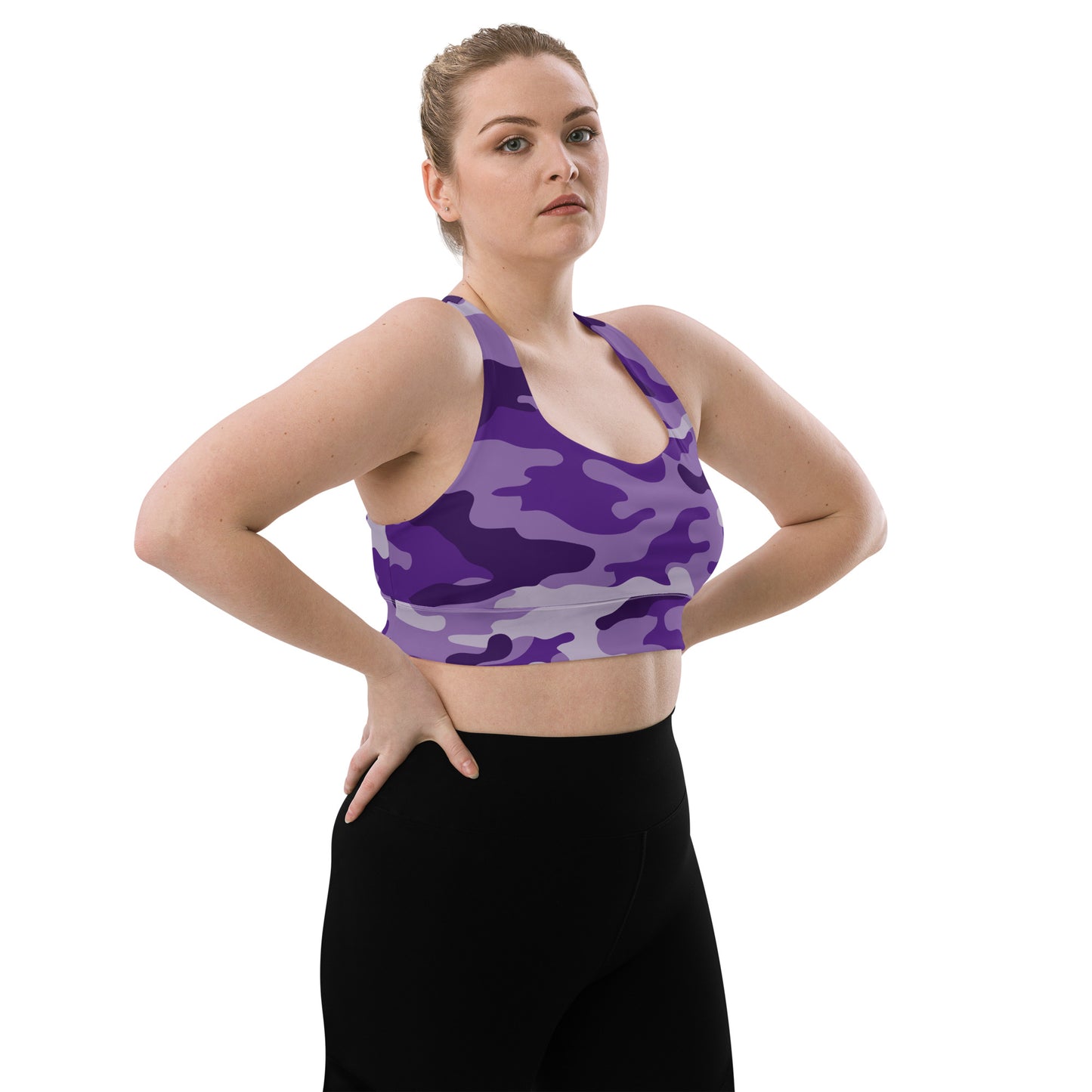 Purple Camo Sports Bra