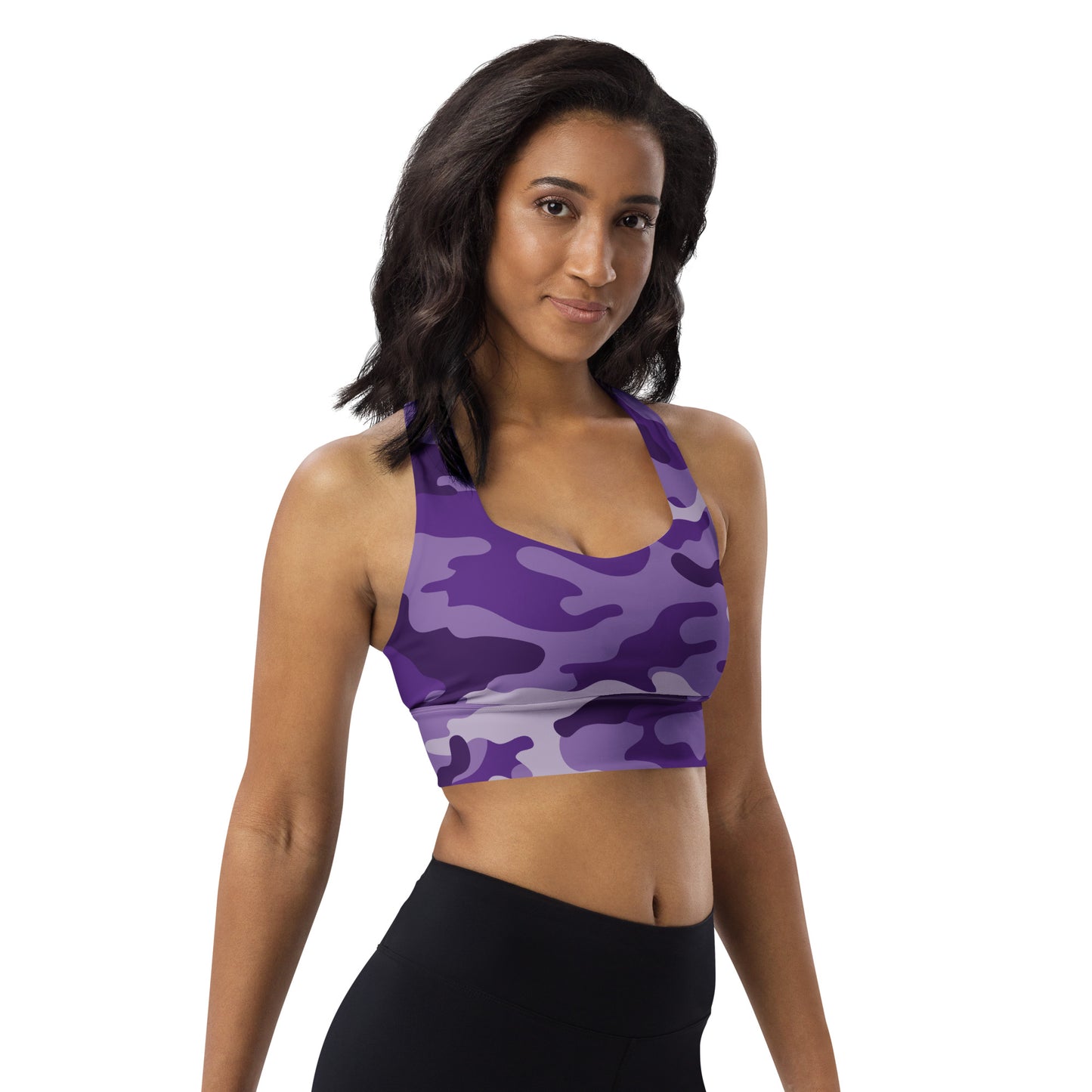 Purple Camo Sports Bra