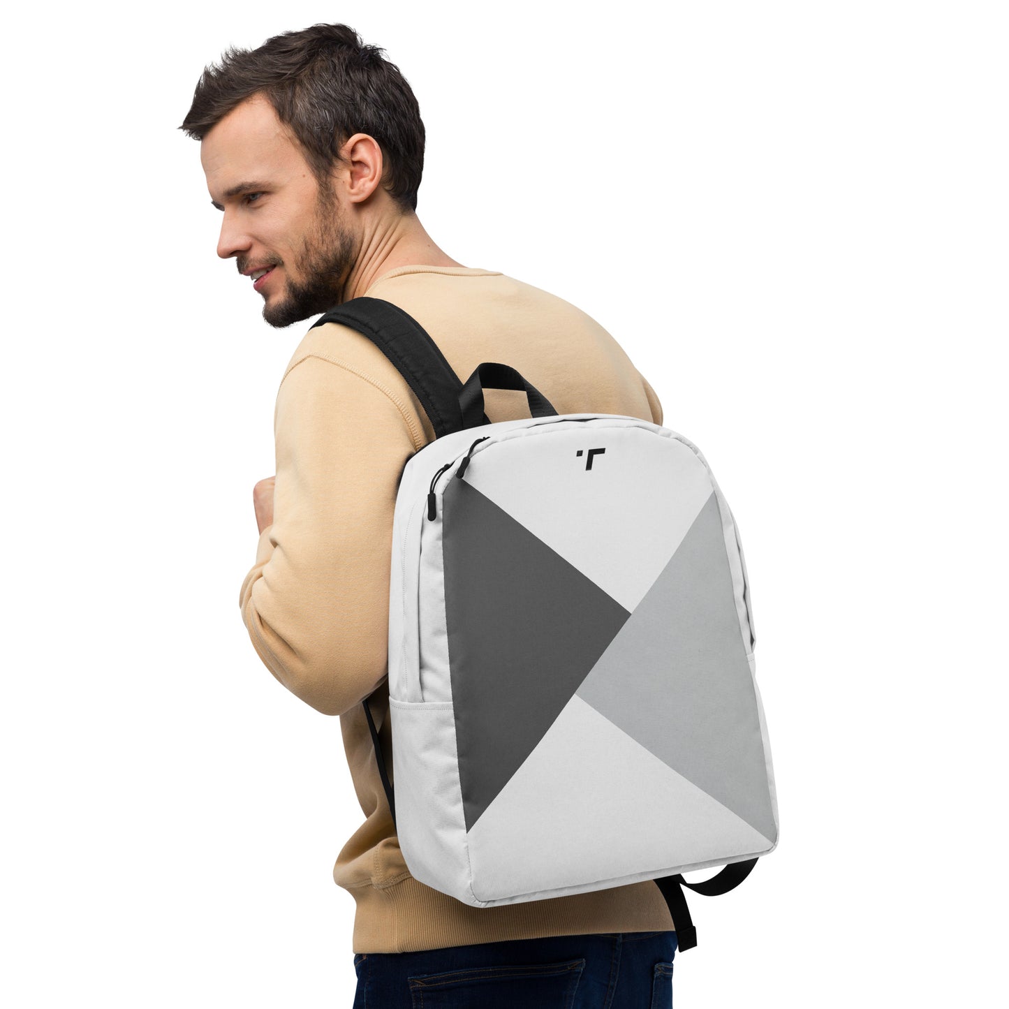 Minimalist Grey Backpack