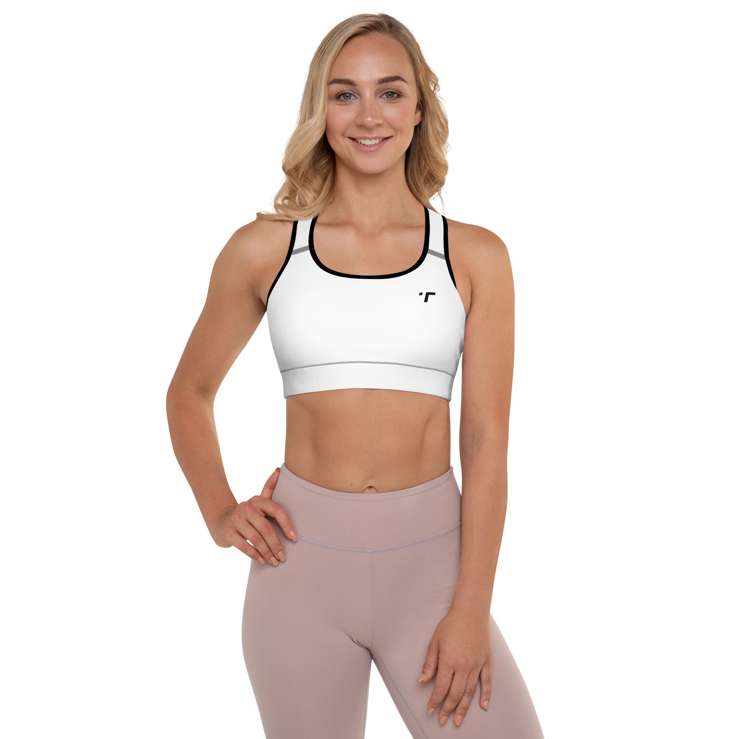 Basic White Sports Bra