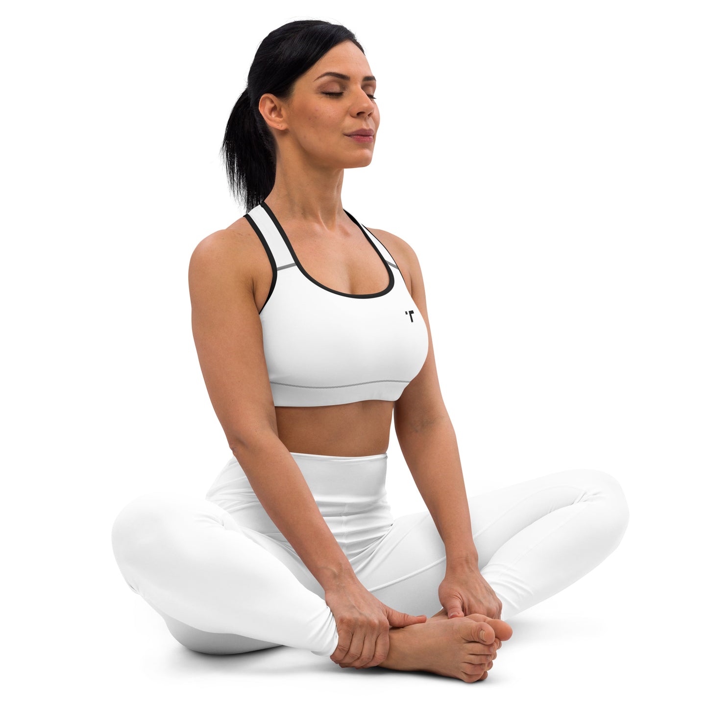 Basic White Sports Bra