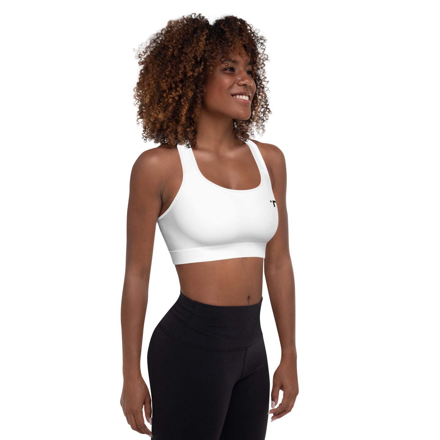 Basic White Sports Bra