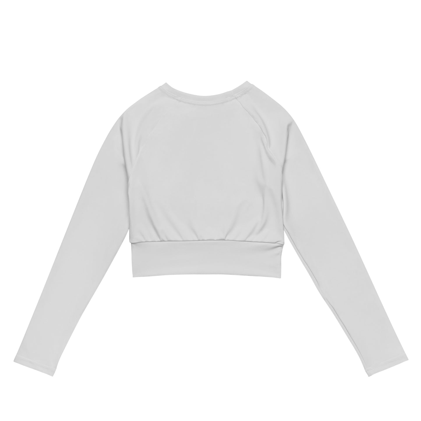 TTA Long-Sleeve Crop Top - White